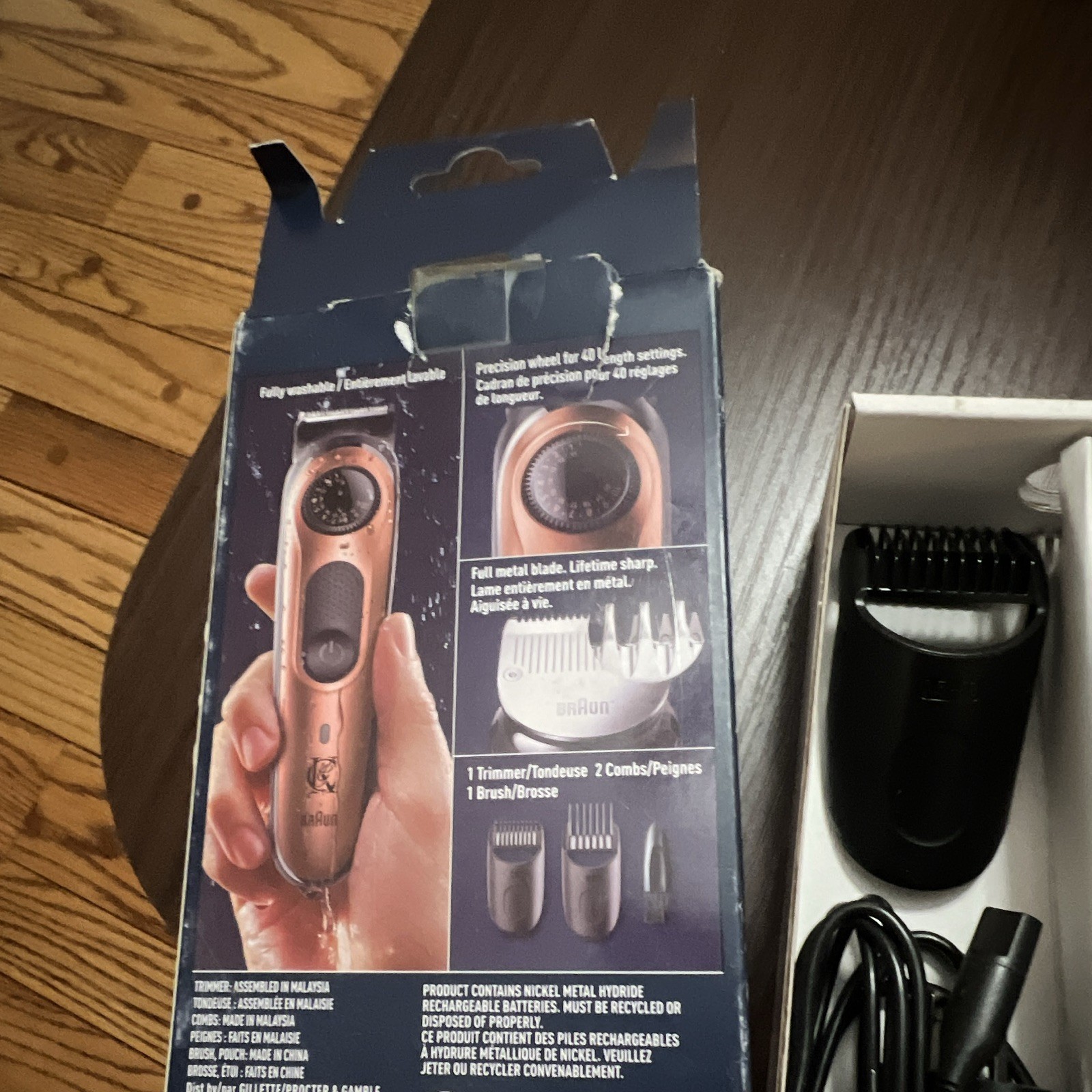 King C. Gillette Rechargeable Face Trimmer Beard Trimmer Pro Gold/Black