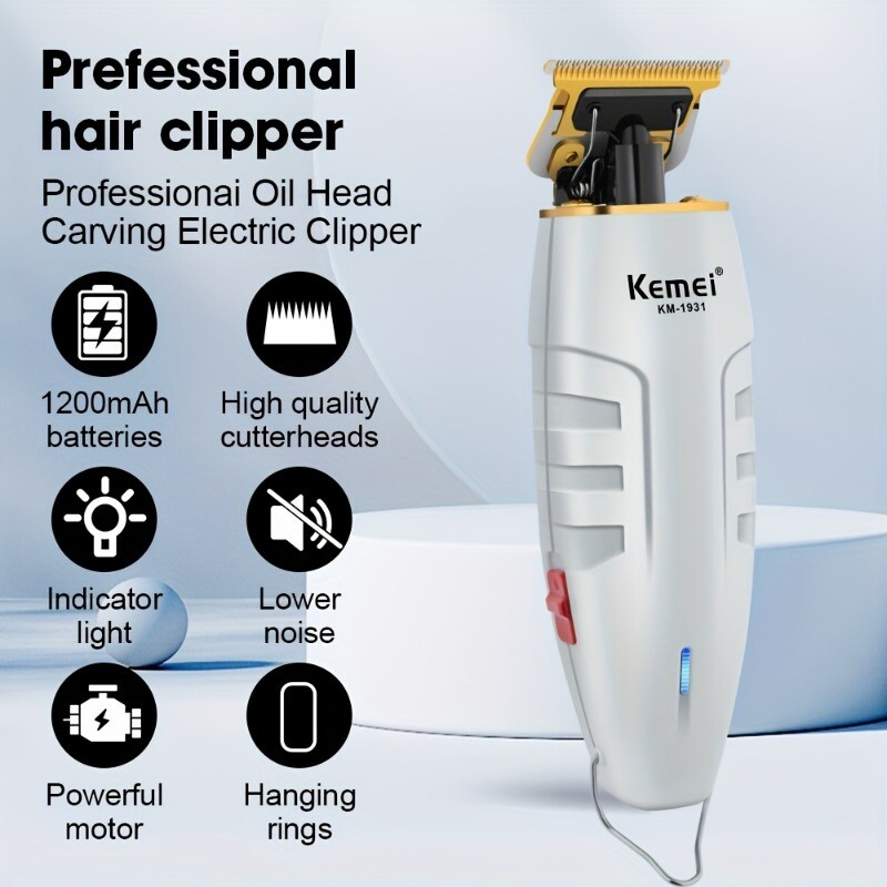Kemei Professional Hair Clippers Cordless Trimmer Beard Cutting Machine Barber