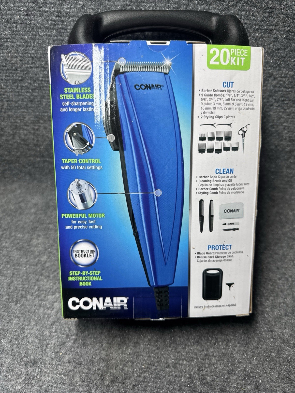 Conair Custom Cut Home Family Men Haircutting 20 PC. Kit Clippers Groom Trim New