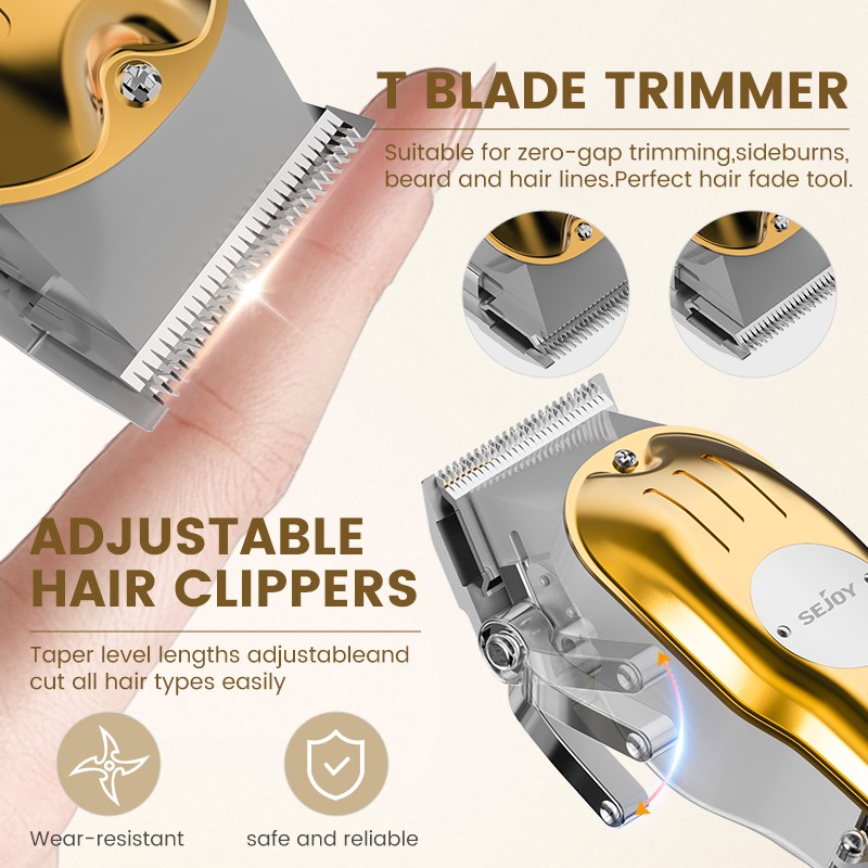 SEJOY Professional Hair Clippers & Trimmer Kit for Barber Mens Beard Haircut Set