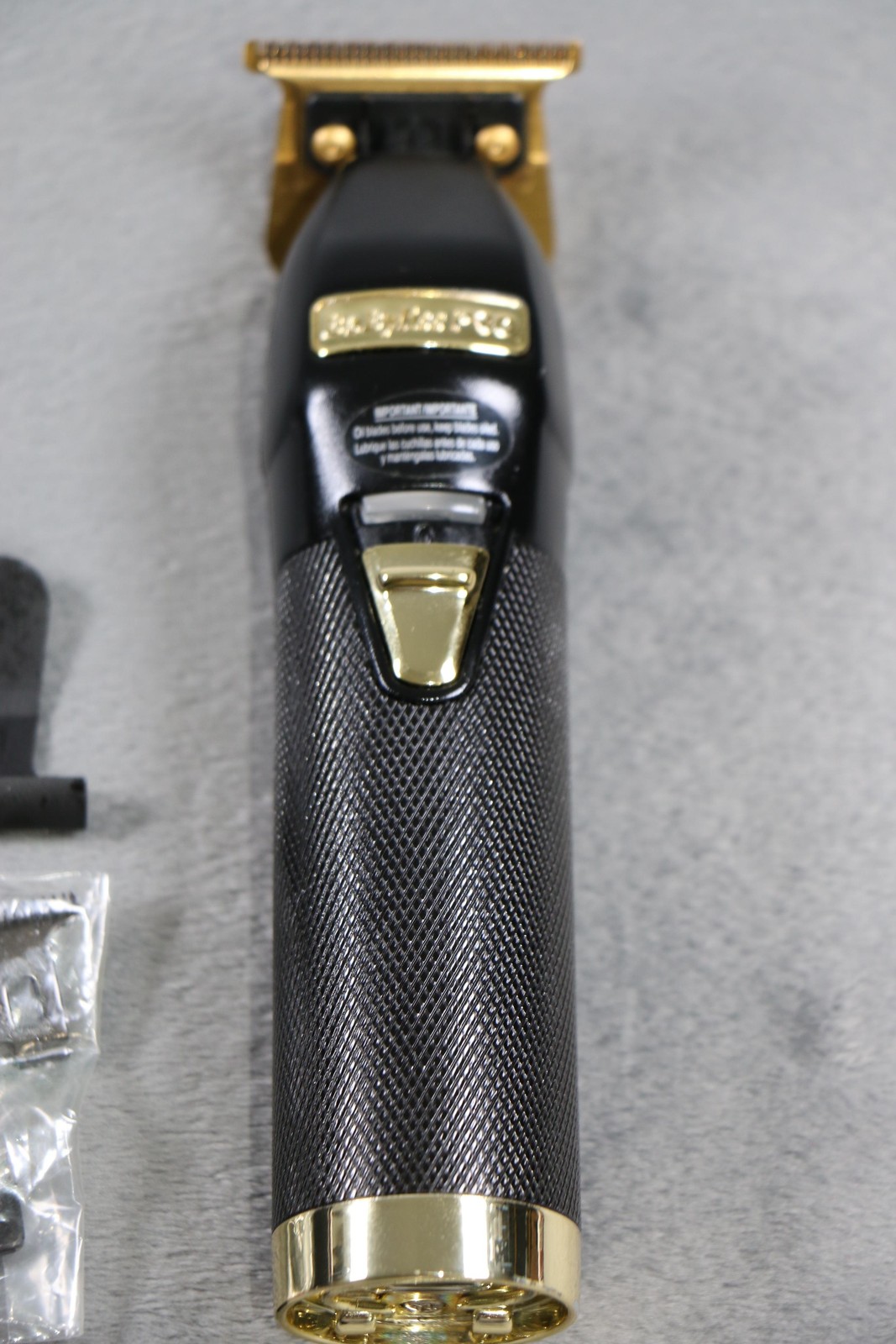 BaByliss PRO BlackFX FX787BN Cordless Trimmer Exposed T-Blade Gold Blades Kit