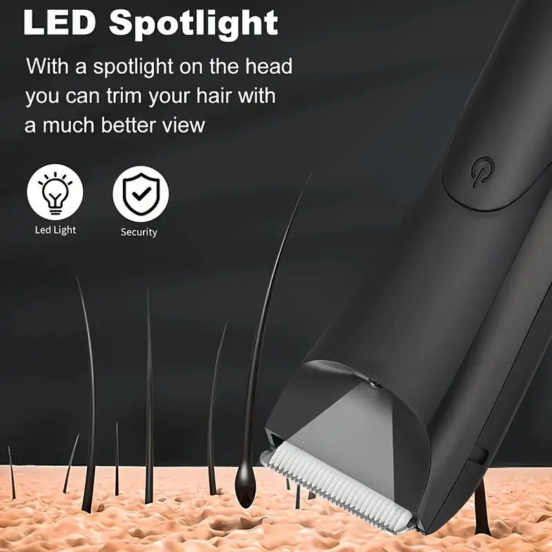 Manscape Groin Hair Trimmer for Men’s Electric Ball Trimmer Wet/Dry Body Shaver