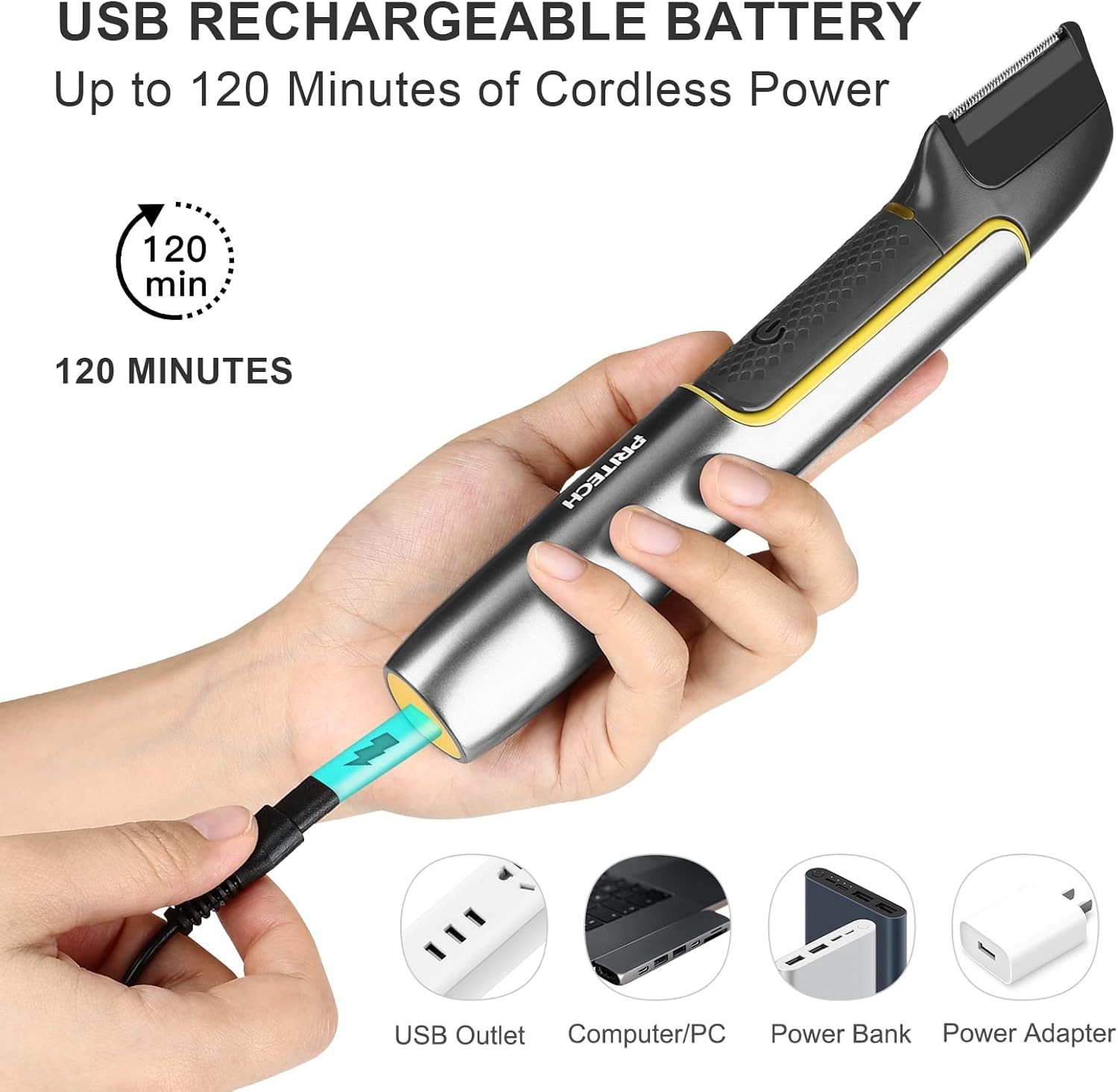 Versatile Body Groomer with Precise Trimmer for Sensitive Areas – Men’s Edition