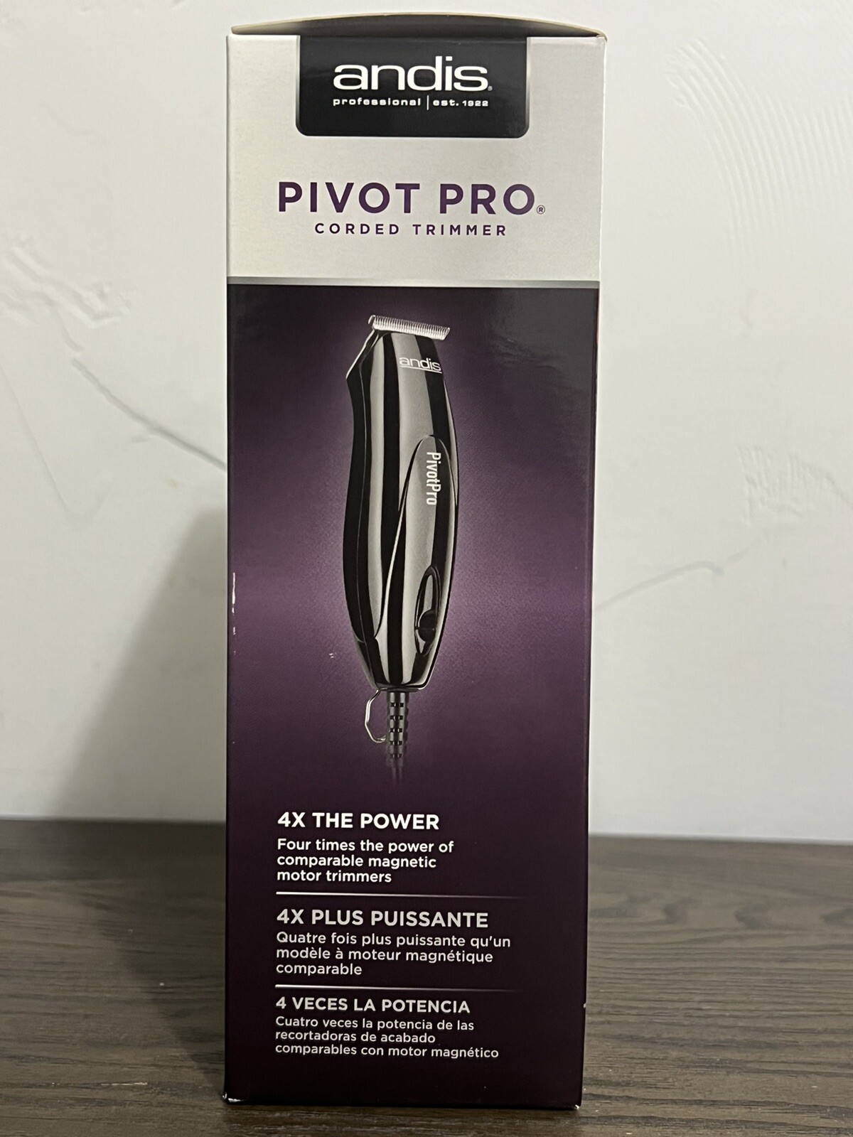 andis Pivot Pro Corded T-Blade Trimmer #23475 **NEW IN BOX**
