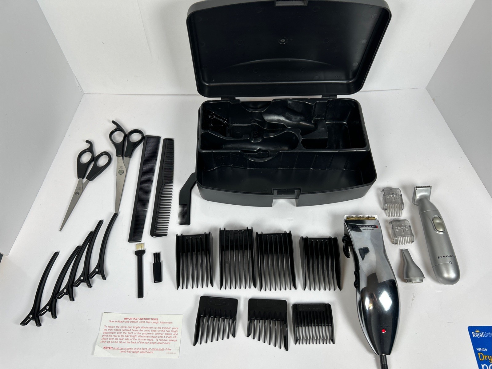 Remington HC-930 Hair Clipper Kit + Cordless TLG 100 & Clipper & Accessories Kit