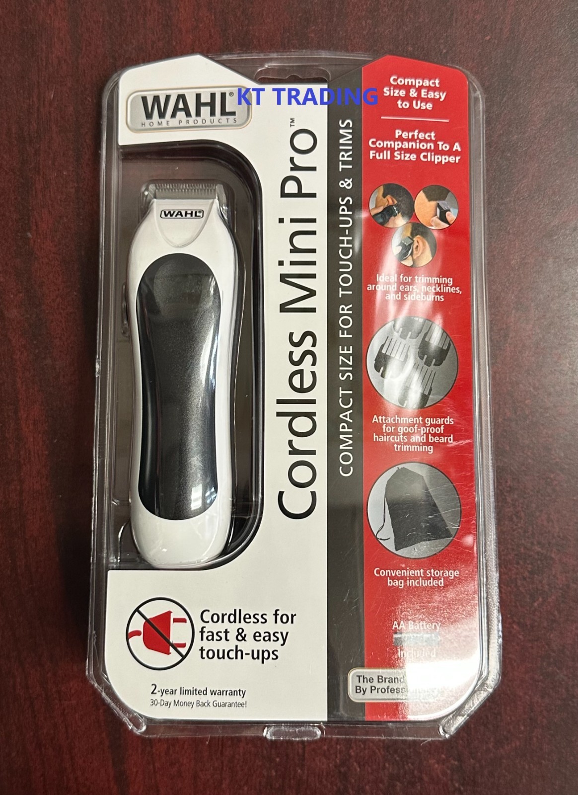 WAHL Mini Pro CORDLESS Compact TOUCH-UP Hair Beard BATTERY Precision Trimmer