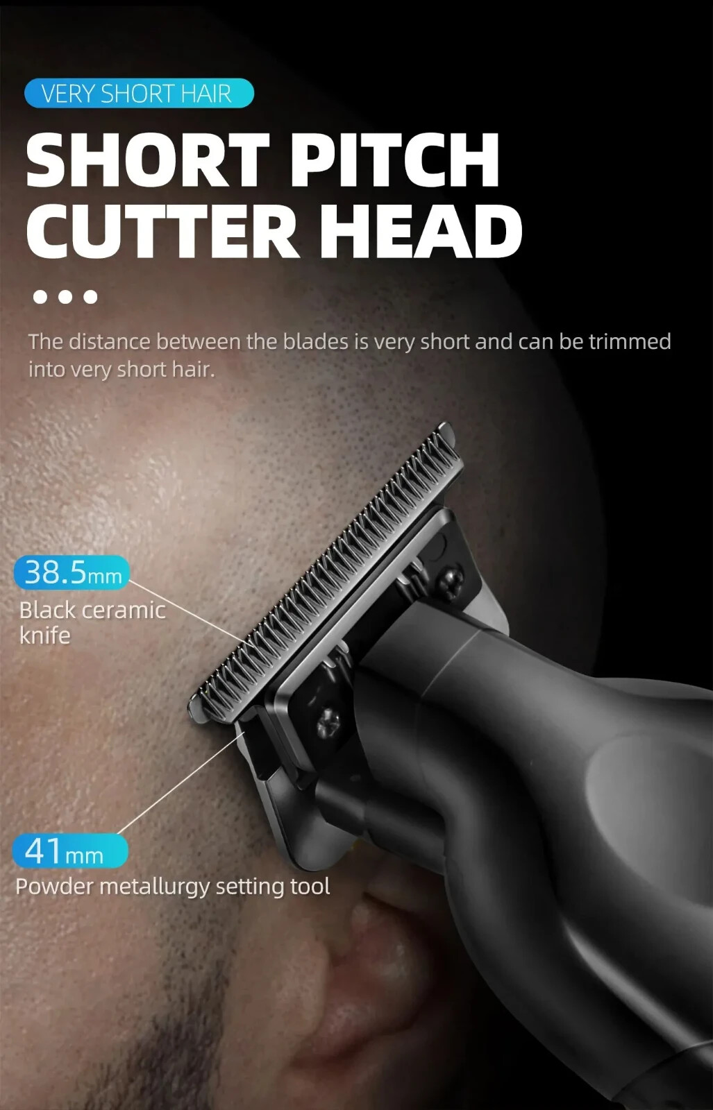 Kemei 2299 Hair Clippers Cordless Trimmer Beard Cutting Barber 0 Gapped Carving