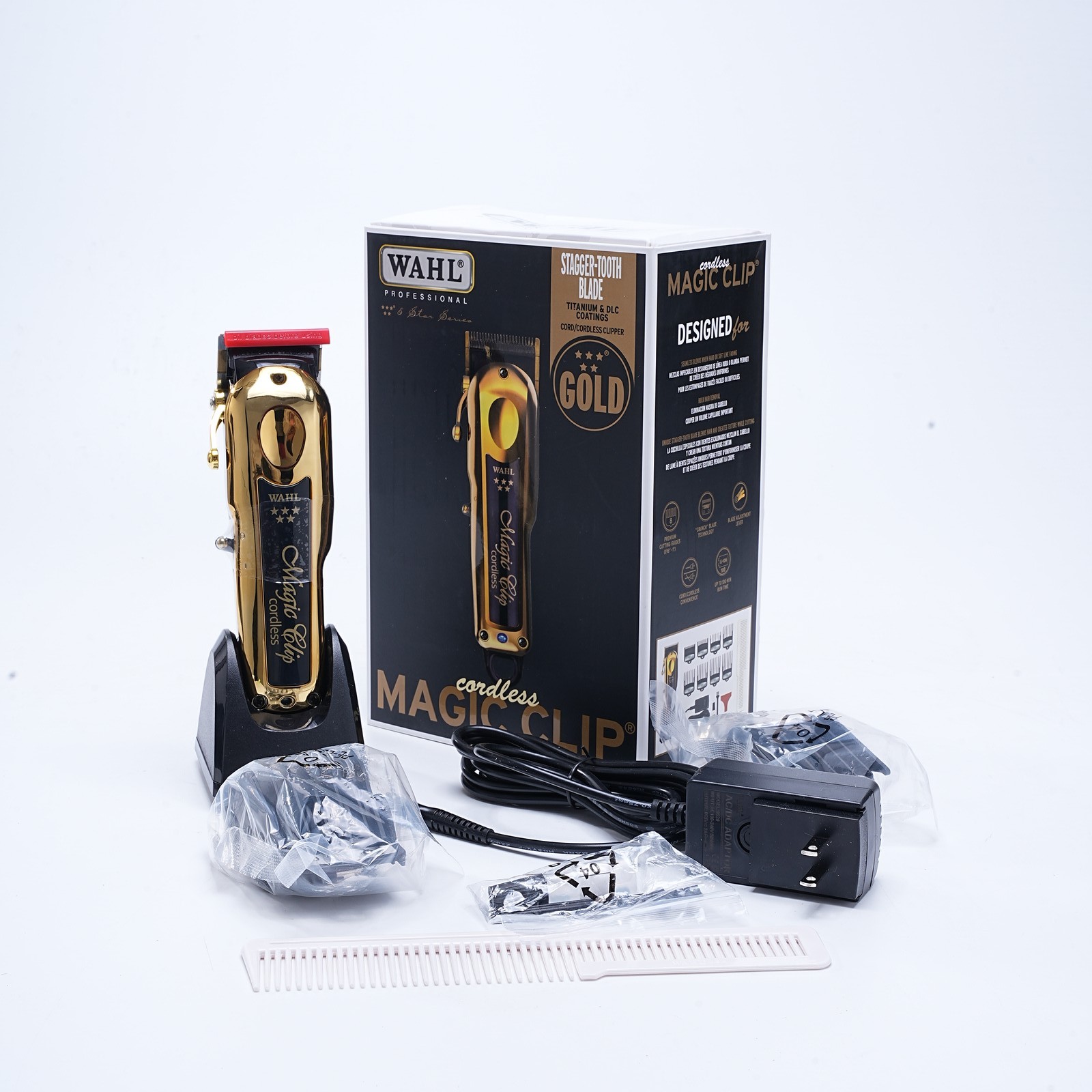 New Professional 5 Star Edition 8148-100 Gold Cordless Magic Clip -US
