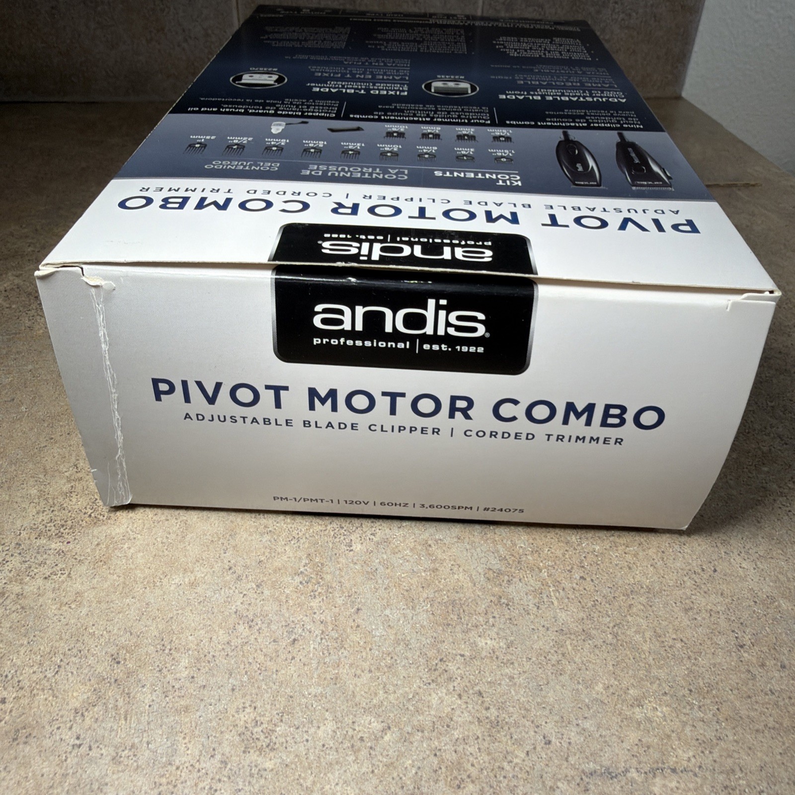Andis Pivot Motor Combo Adjustable Blade Clipper & Trimmer #24075