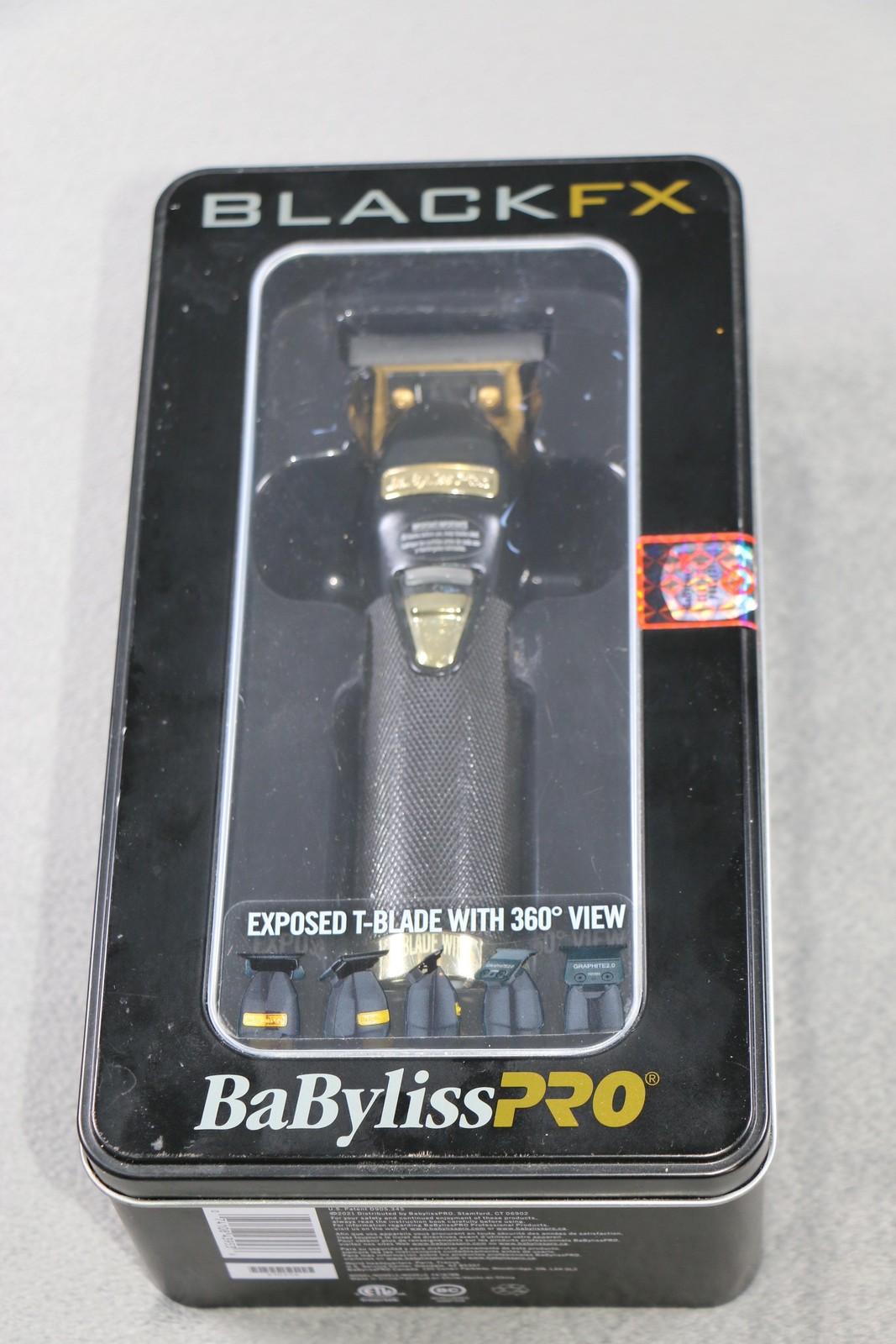 BaByliss PRO BlackFX FX787BN Cordless Trimmer Exposed T-Blade Gold Blades Kit