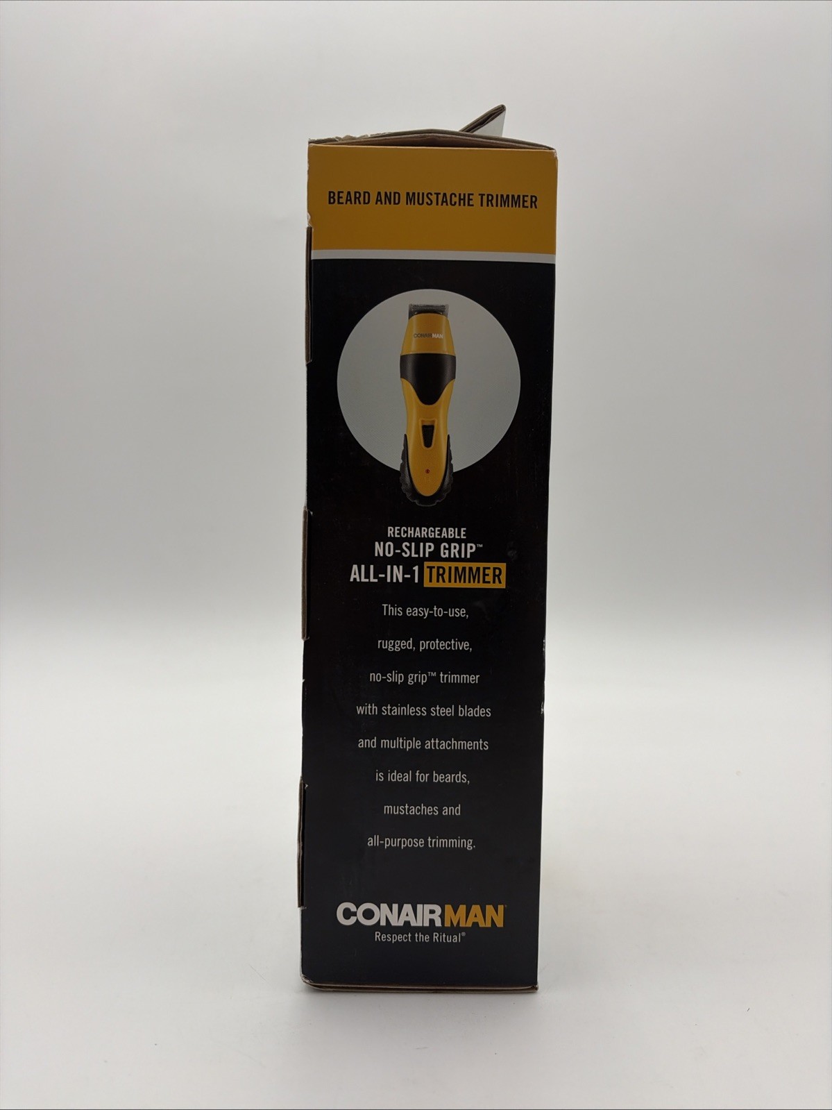 CONAIR MAN NO-SLIP GRIP-PREMIUM MALE GROOMING TRIMMER All-in-one cordless – New