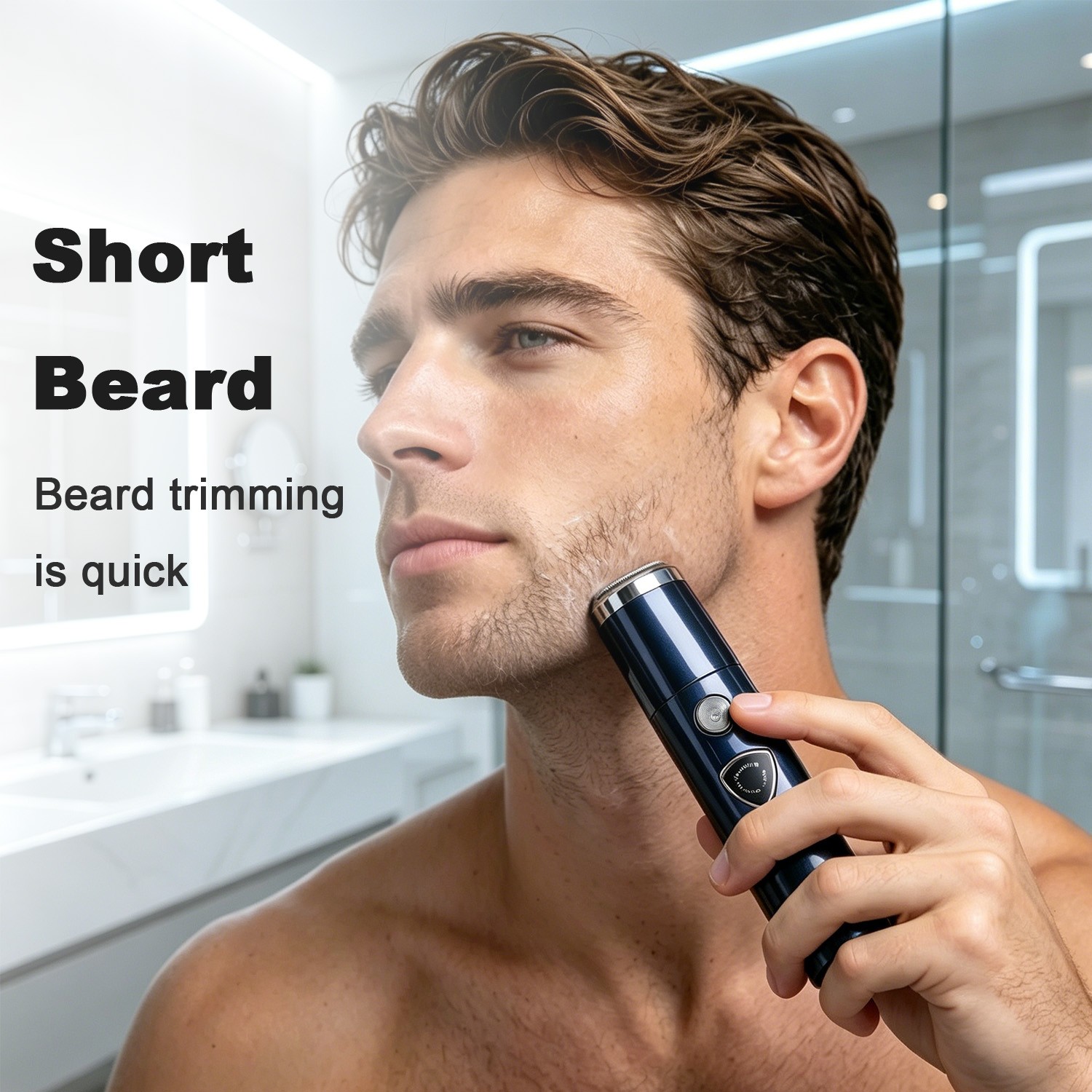5-in-1 Electric Shaver & Hair Clippers – Cordless T-Blade Beard Trimmer with LED