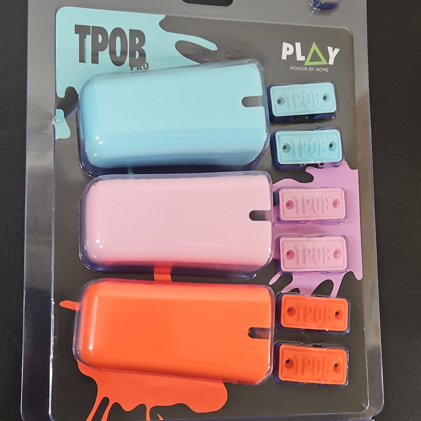 TPOB PLAY Mini Clipper Replacement grip 3 color Blue Pink Orange