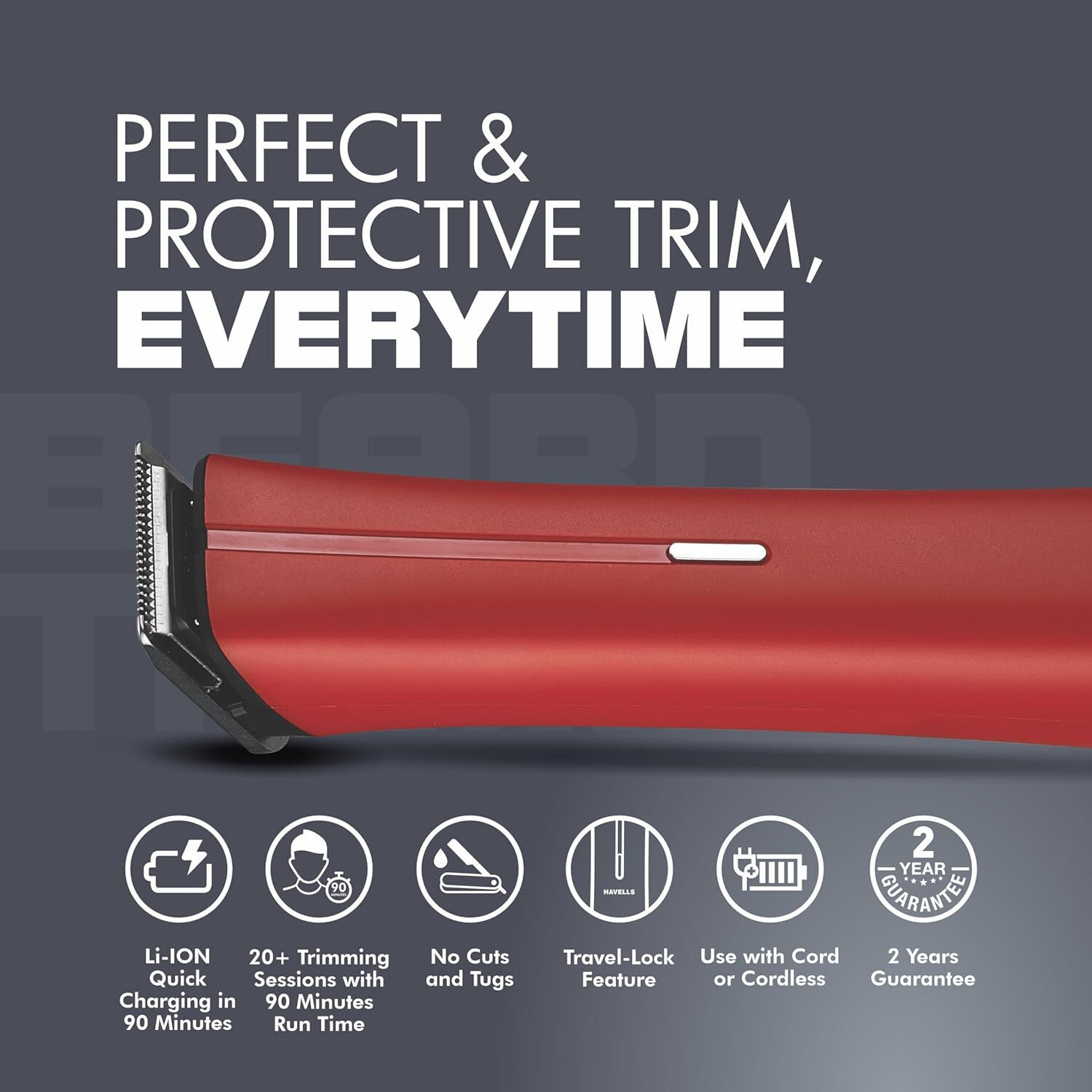 Havells Multipurpose for MensHair Trimmer Stainless Steel‎‎ ‎BT6111 Trimmer