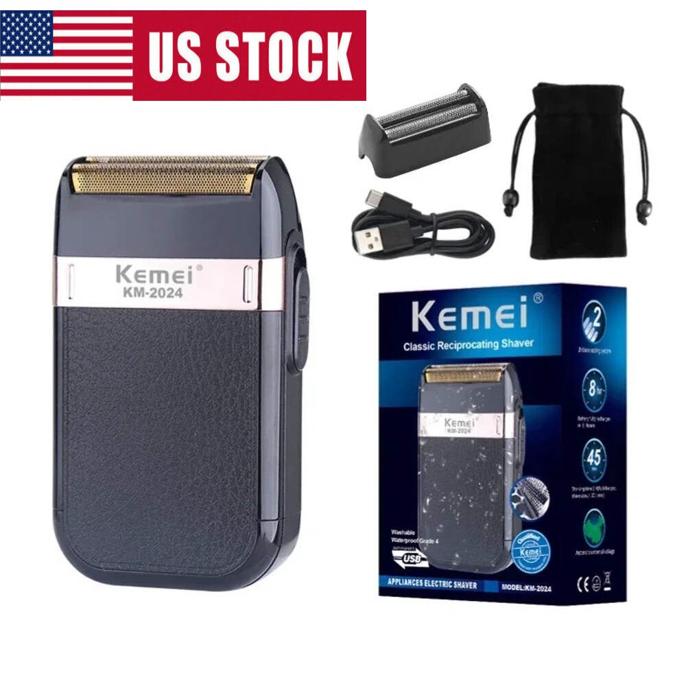 Kemei Professional Electric Cordless Hair Clipper & Beard Trimmer for Men Barber
