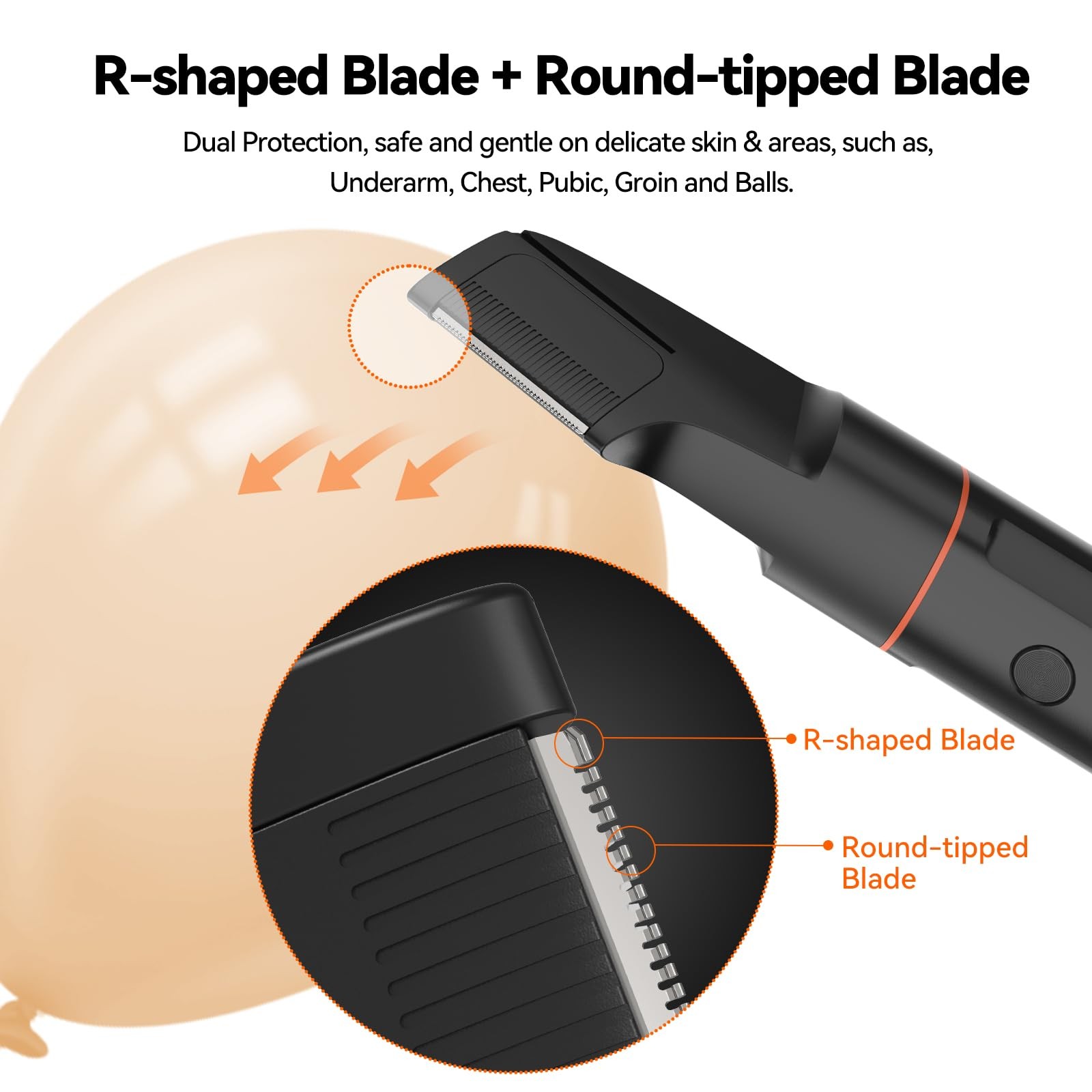 MAXGROOM Manscape Body Hair Trimmer for Men, Waterproof Pubic, Groin & Ball S…