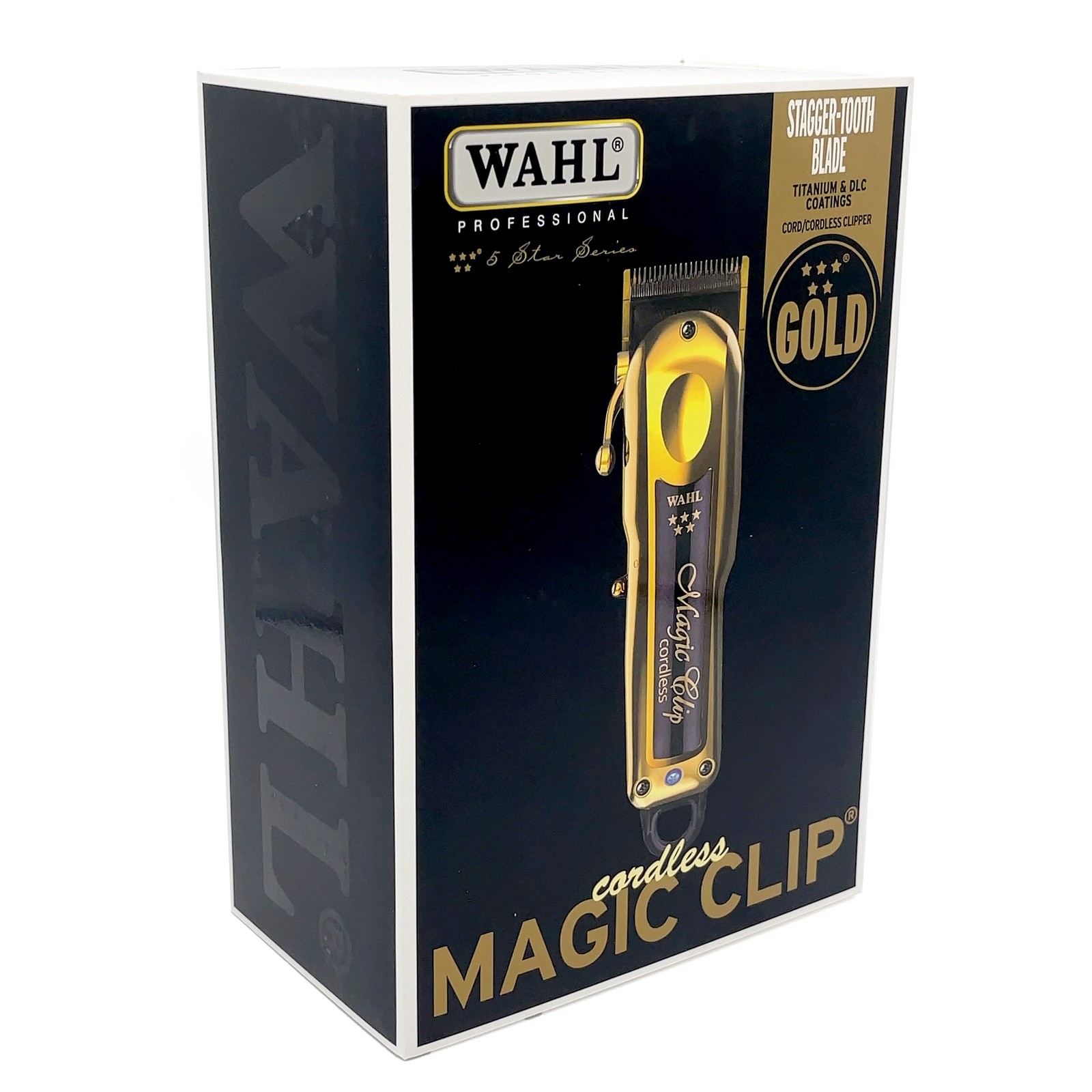 Wahl Professional 5-Star Cordless Gold Magic Clip Hair Clipper 8148-700 w/ Stand