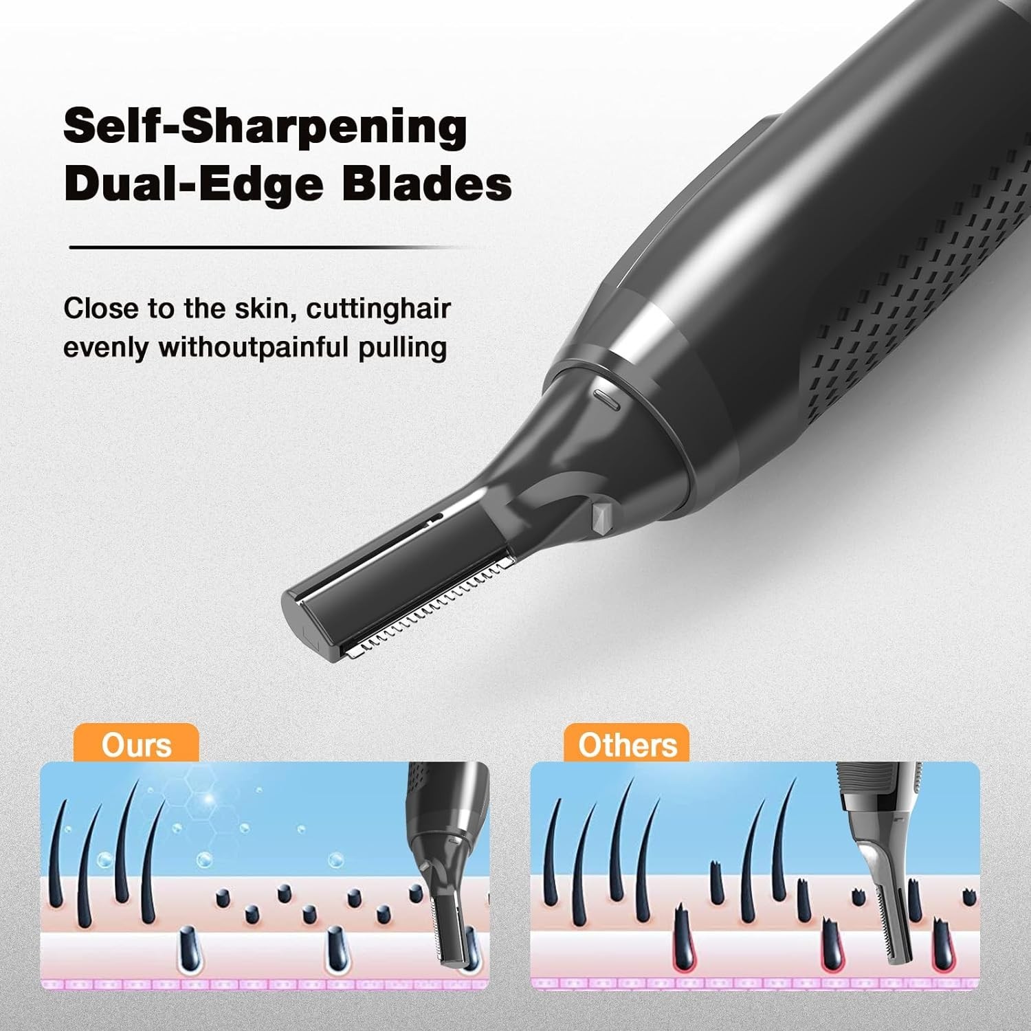 2024 NEW Nose Ear Face Neck Eyebrow Hair Mustache Beard Trimmer Shaver Clippers
