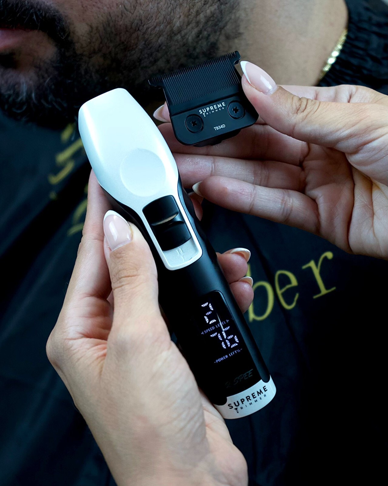 Supreme Trimmer 2Spee Hair Trimmer, 3 Hour Use, Detachable T-Blade | ST622 White