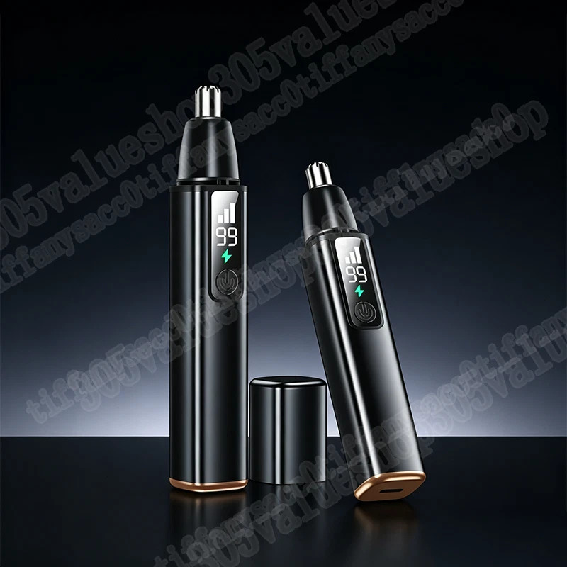 Ear & Nose Hair Trimmer with LED indicator USB Rechargeable Water Resistant LOT