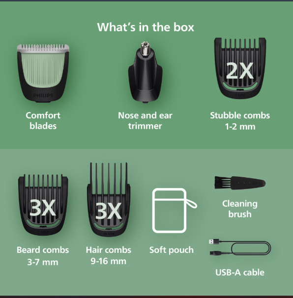 Philips Norelco 3000Series 19pc All-in-One Trimmer Shaver Clipper