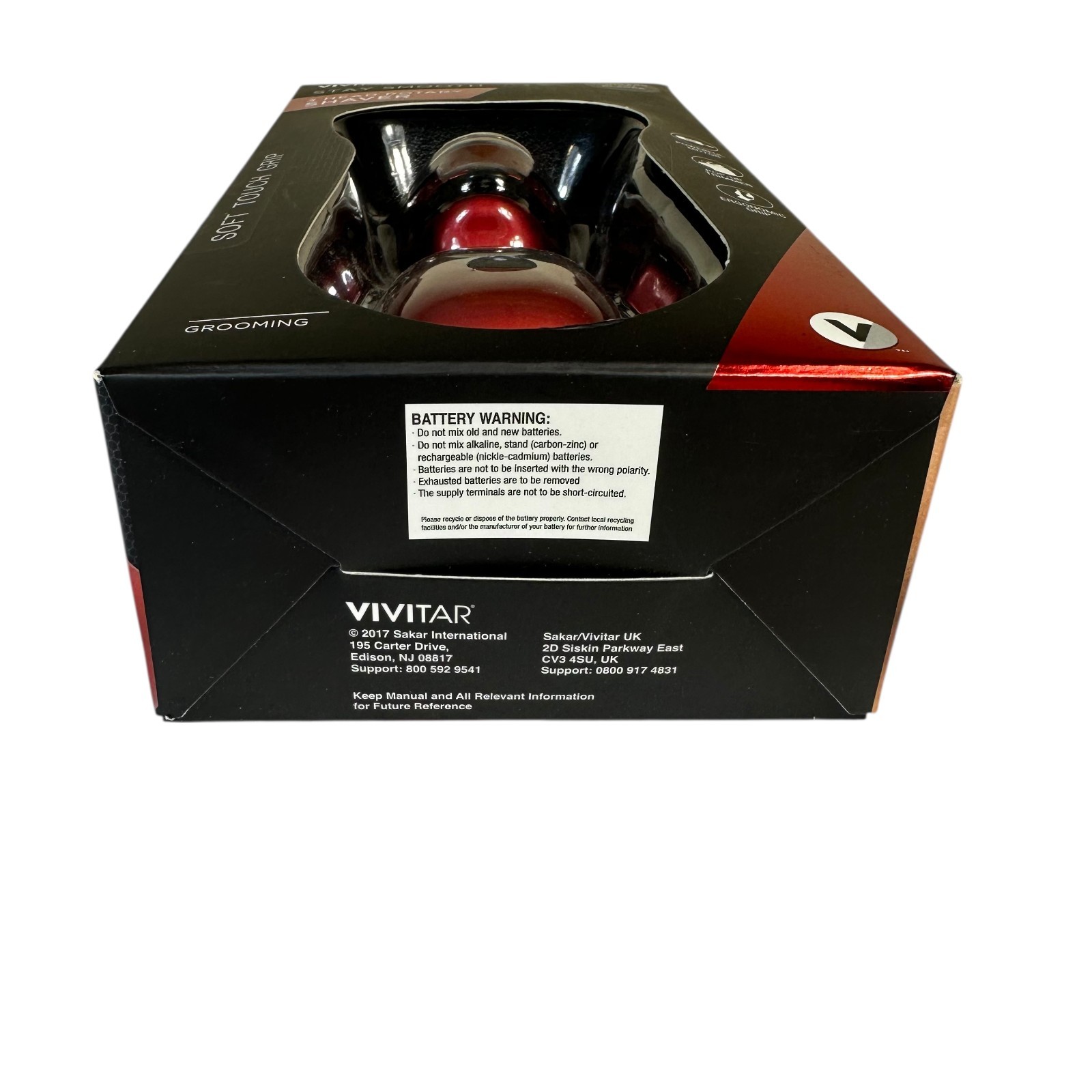 Vivitar 3 Head Rotary Shaver 18 Blades on 3 Pivoting Heads Cordless Rechargeable