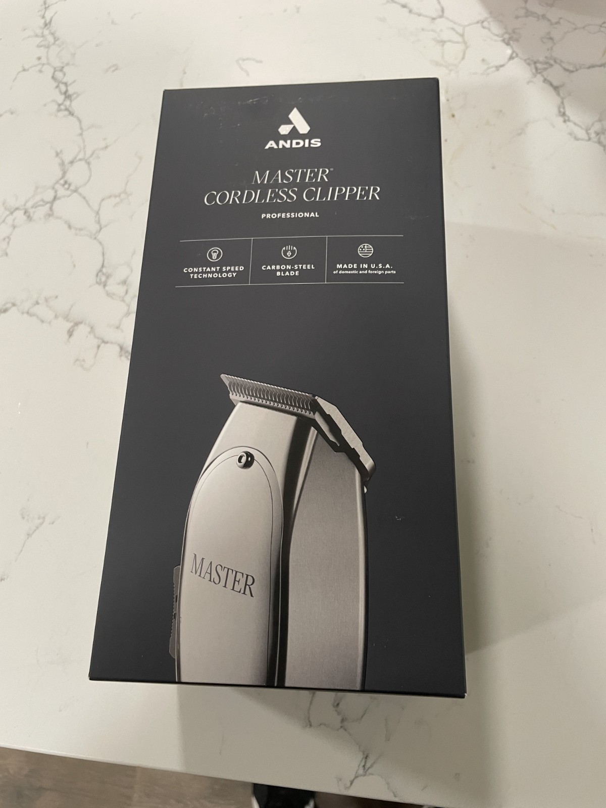 Andis Master Cordless Lithium-Ion Hair Clipper, Silver, Cordless Rechargeable