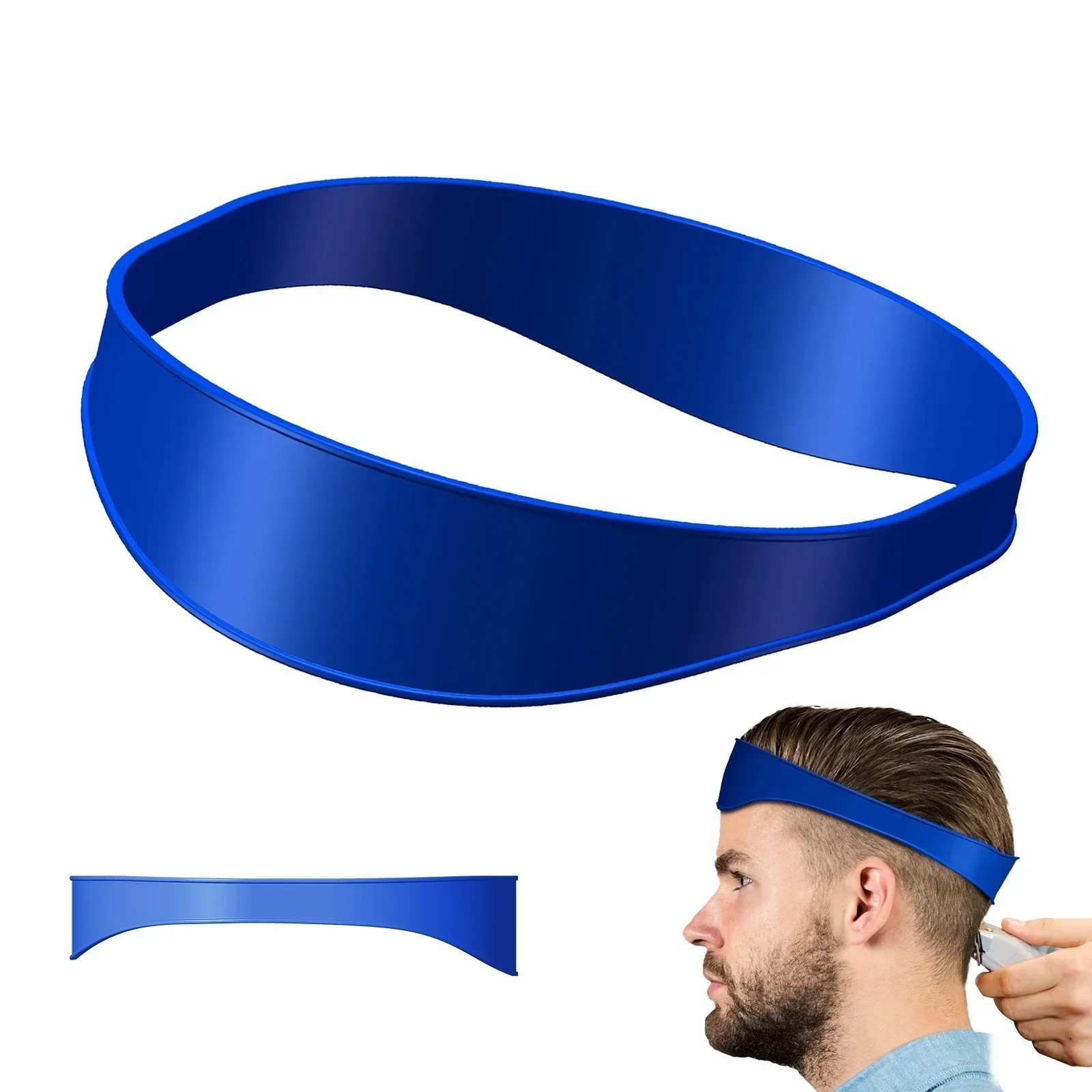 DIY Hair Cutting Guide Band Silicone Neckline Shaving Template Barber Tool US💈