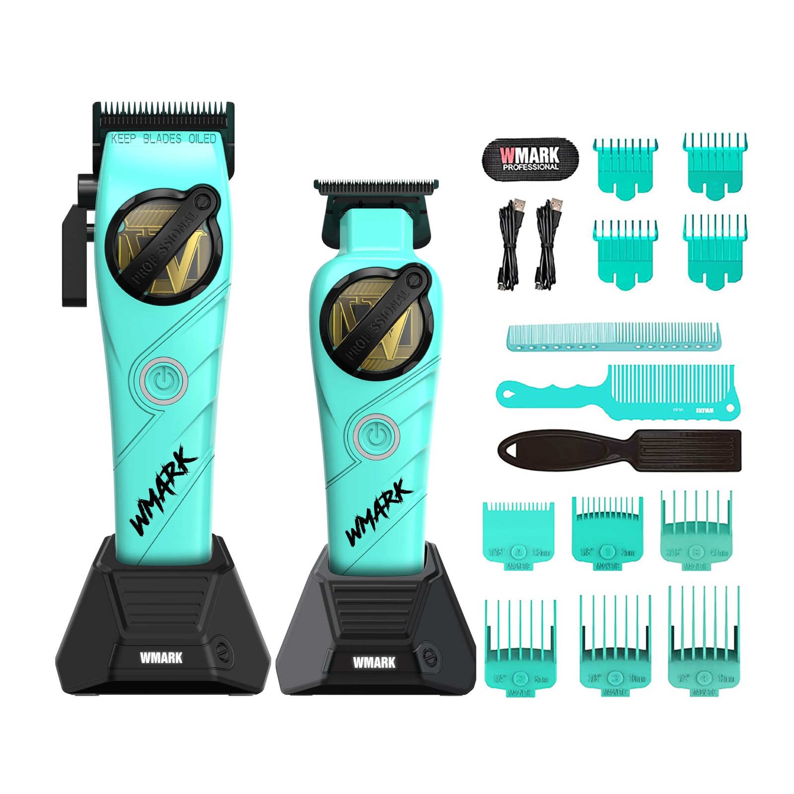 Professional 2-Piece Haircut Kit for Barber – High-Speed Clipper (7500/8500rpm)