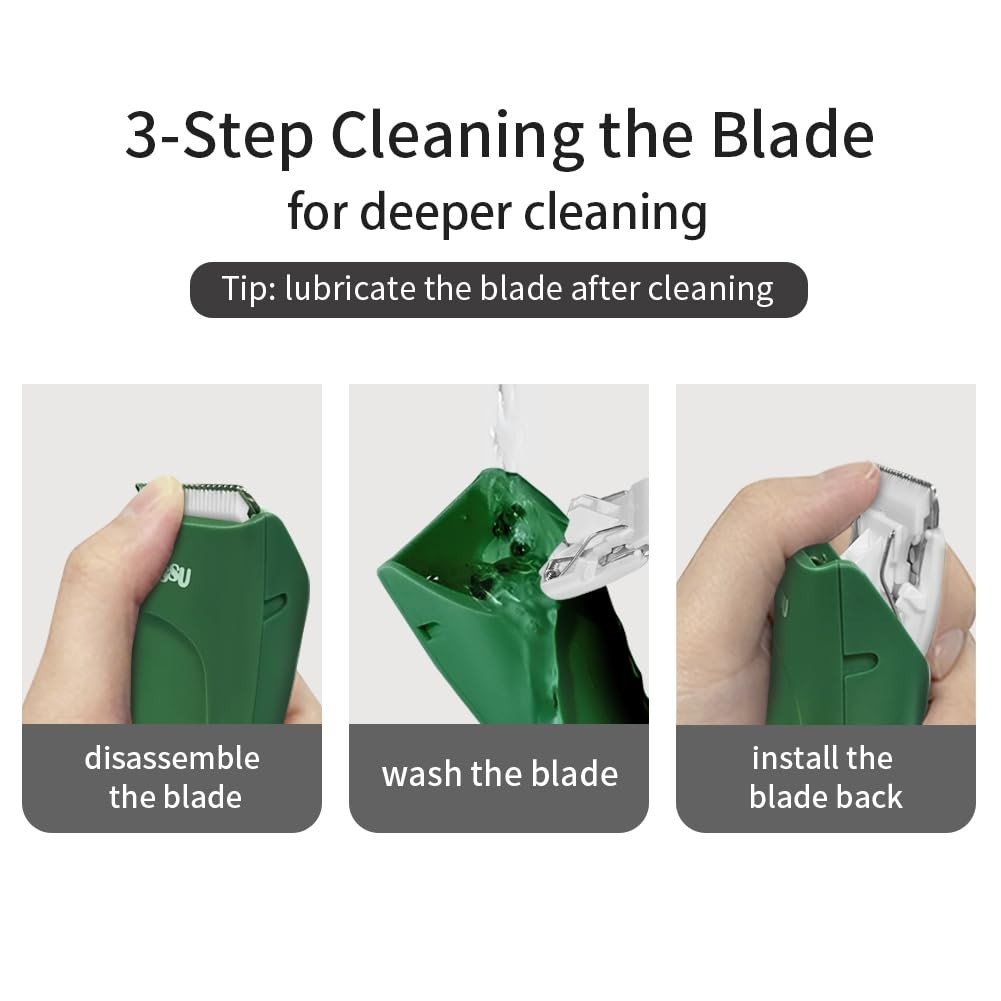 Waterproof Baby Hair Clippers for Kids & Adults | Silent Cutting Kit, 13 Pieces,