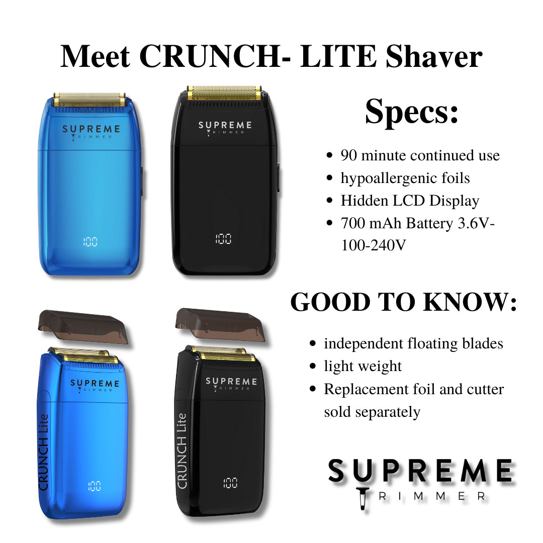 Supreme Trimmer STF600 Crunch Lite Foil Shaver At Home Use – Factory Recertified