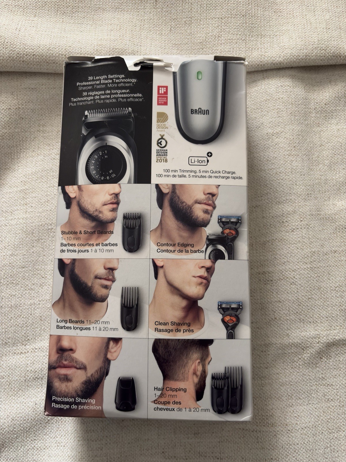 Braun BeardTrimmer 5 BT5265 Trimmer Cordless Wet/Dry 0.5-20mm Black/Silver