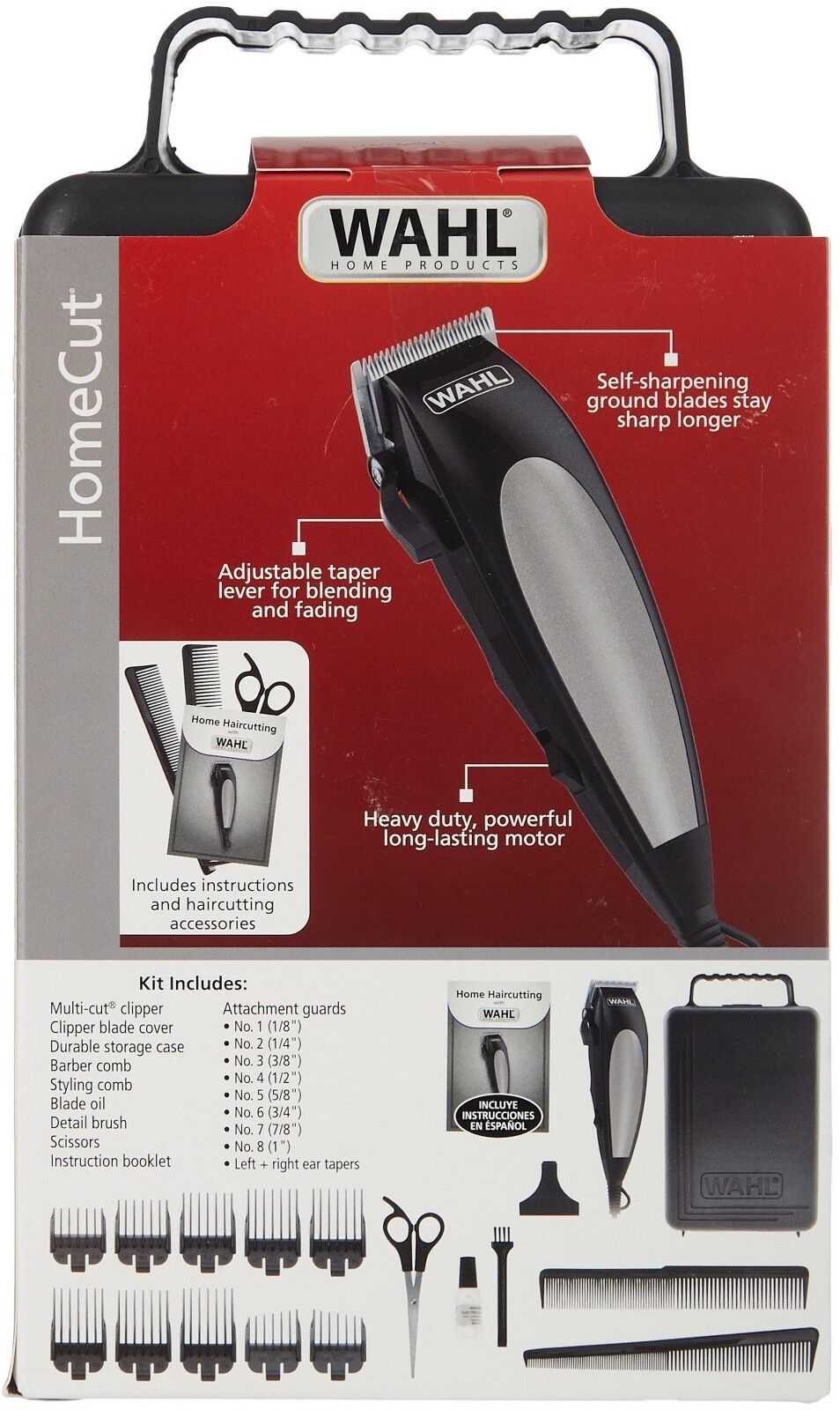 Wahl Home Cut 18 Piece Complete Haircutting Kit New