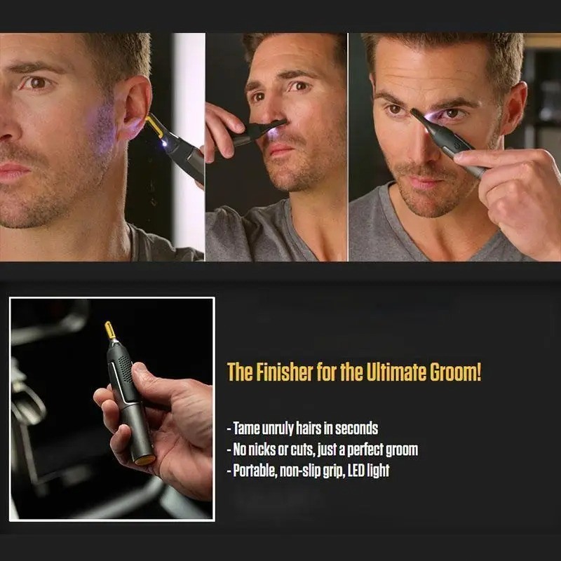 2025 NEW Nose Ear Face Neck Eyebrow Hair Mustache Beard Trimmer Shaver Clipper