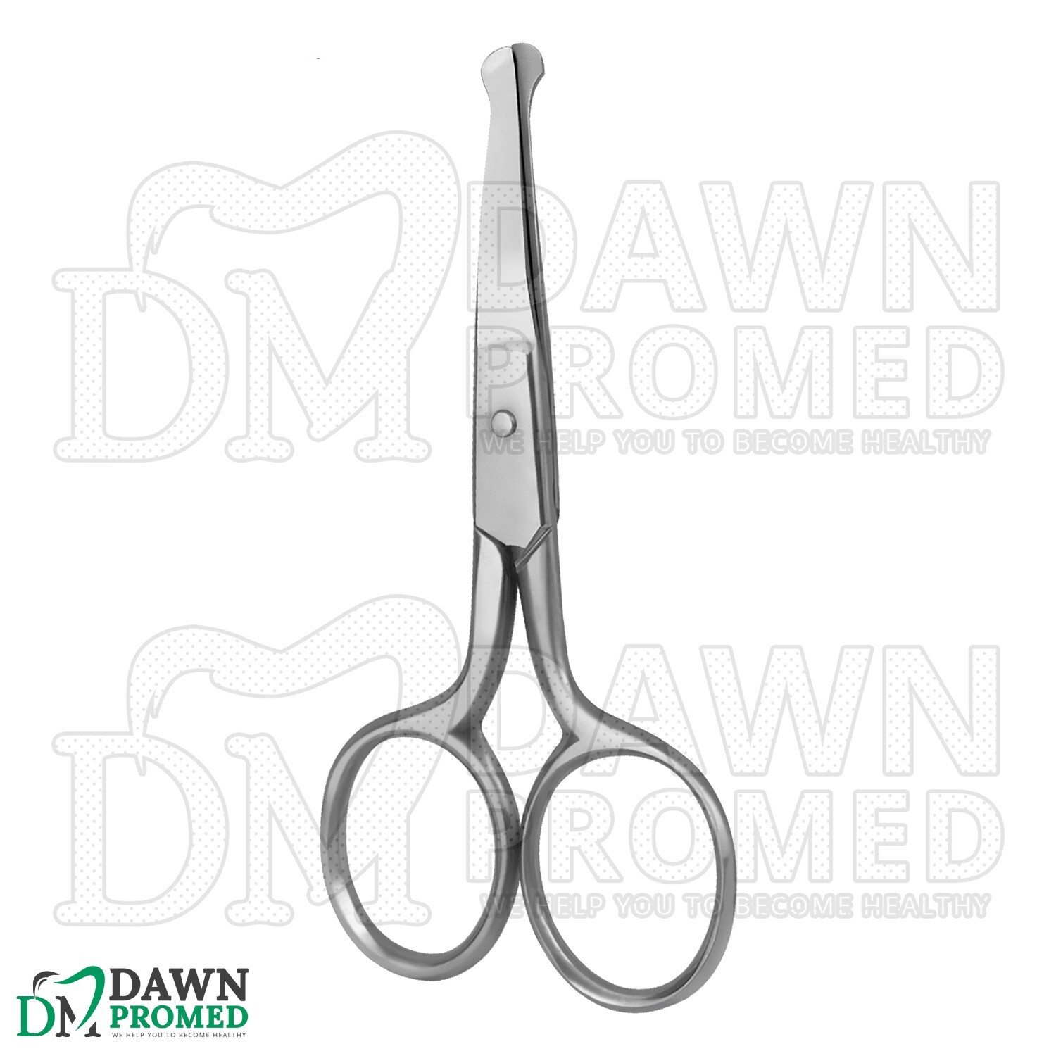24 Pcs Baby Safety Nail Scissors Round Tip 3.5″ Curved Stain Set German Grade