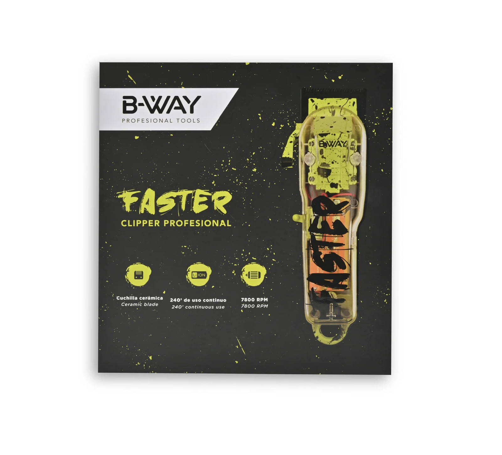 B-Way Faster Cord/Cordless Clipper #BW1FASTER – Pro Hair Clipper – Fast Ship
