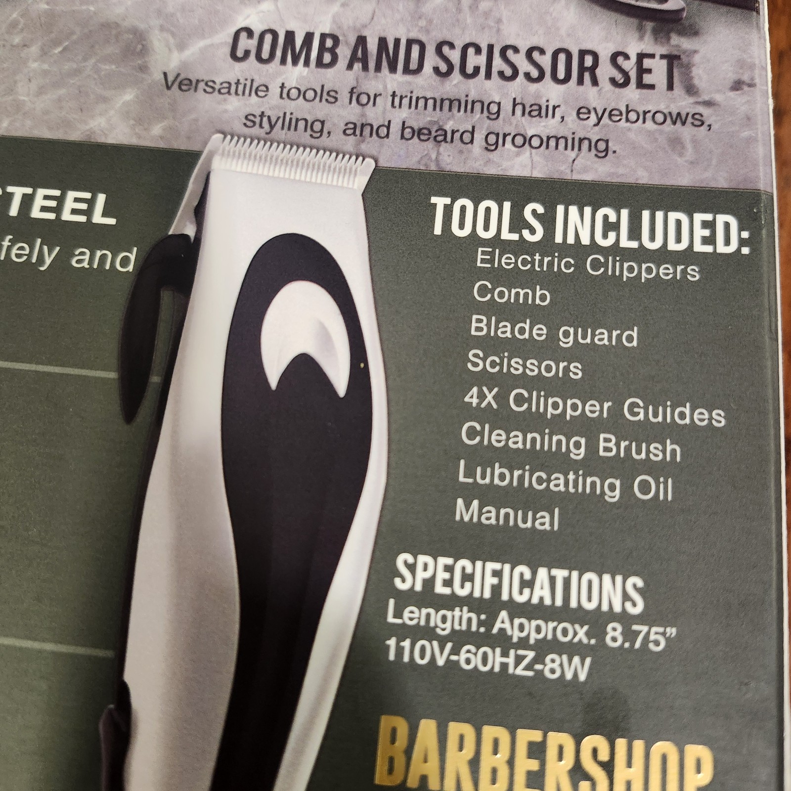 Coby 10 pc hair & beard home haircut kit, Beard Trimmer, Hair Clippers For Men