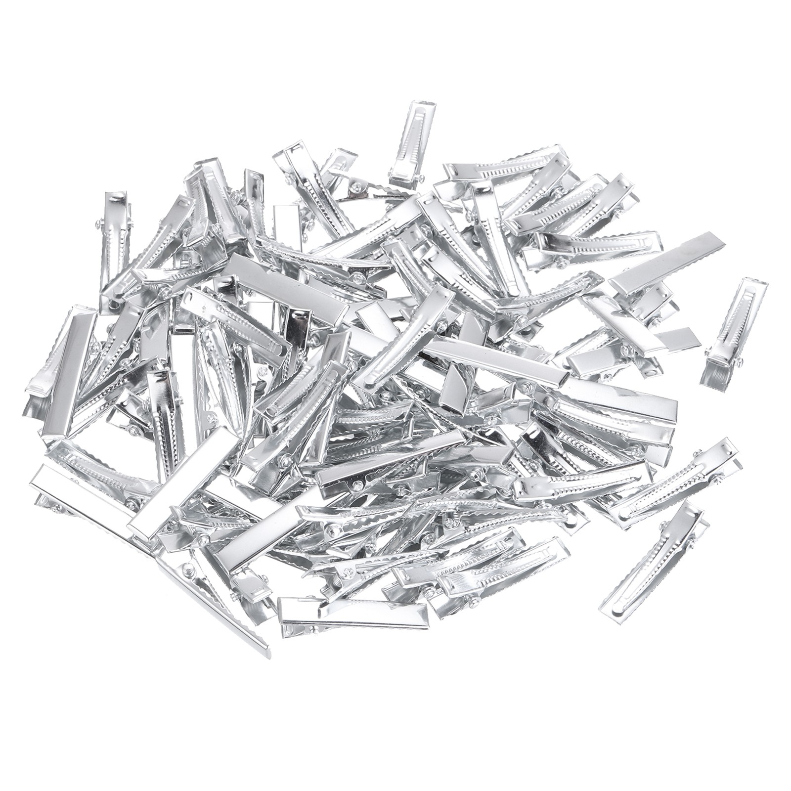 1.3 Inch Alligator Hair Clips Bow Clips Hair DIY Hair Metal Silver 150Pcs