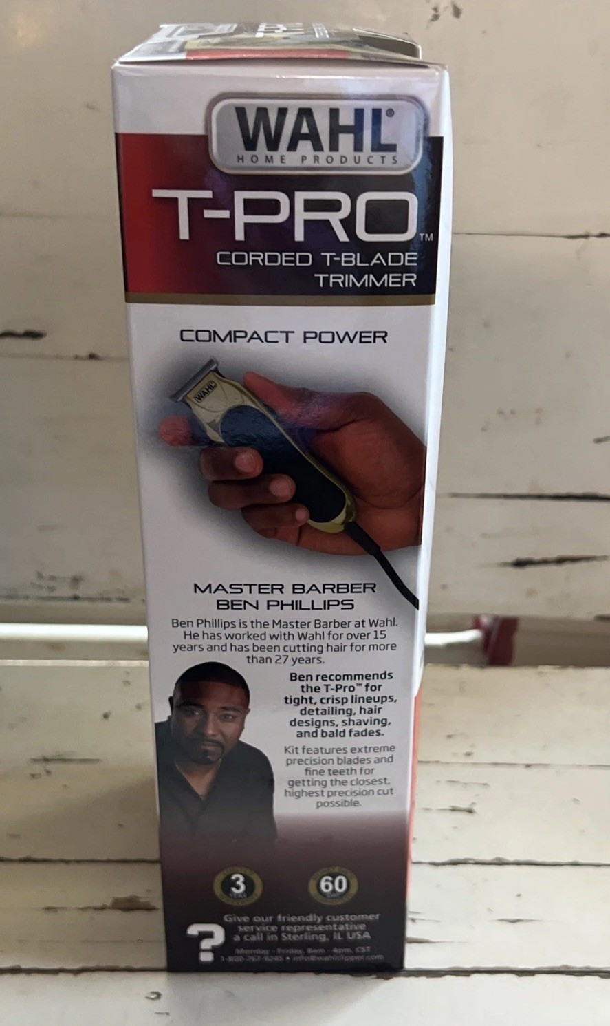 Wahl T-Pro Corded Compact Men’s Beard Trimmer Gold Black T-Blade NEW