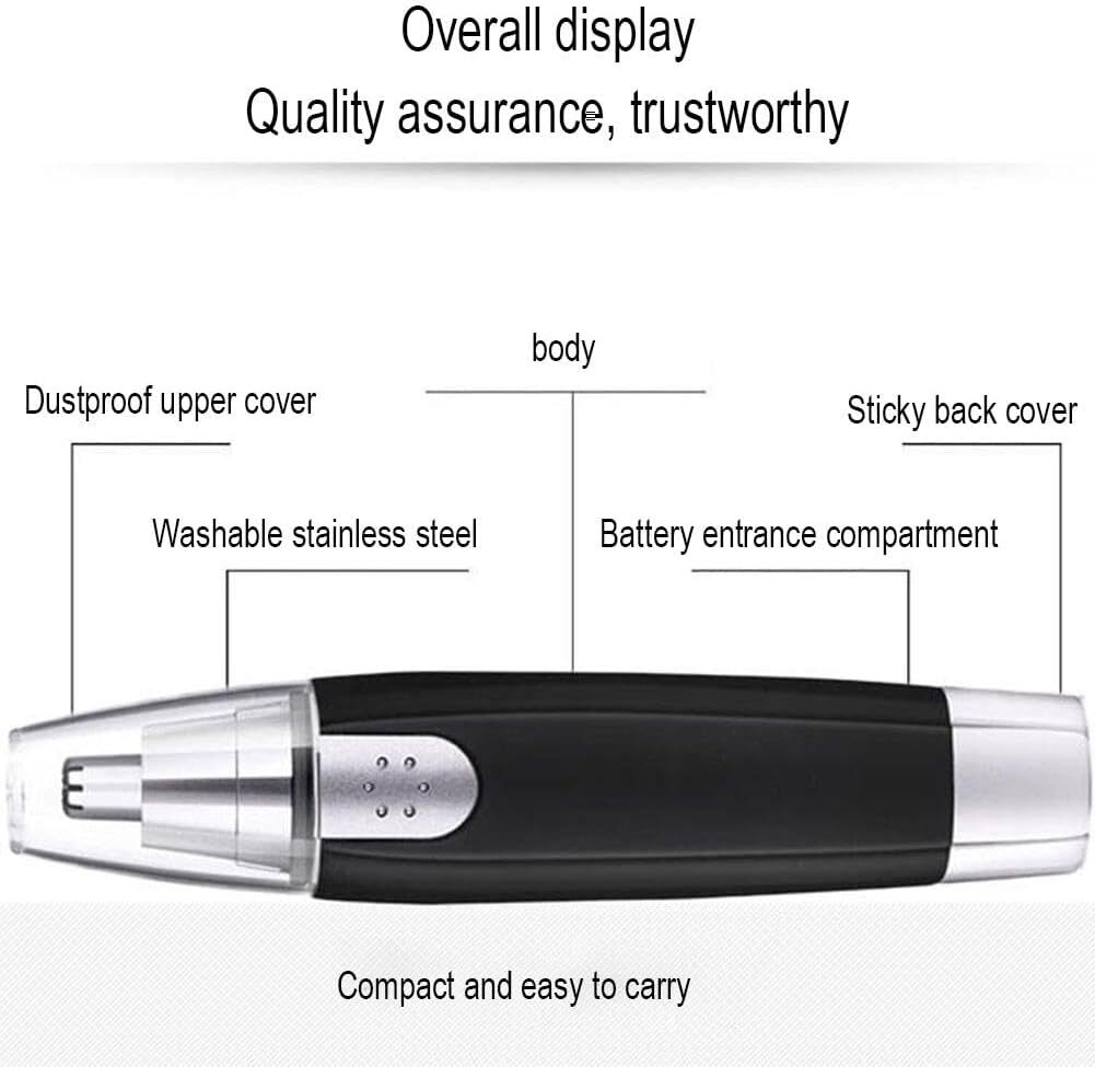 Electric Nose Hair Trimmer Shaver Ear Face Eyebrow Mustache Beard Shaver Clipper