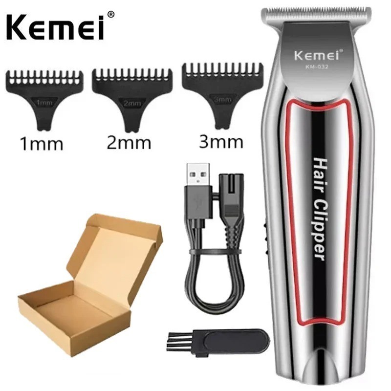 Kemei Electric Hair Clipper Men Professional Shaver Beard Trimmer Grooming Set