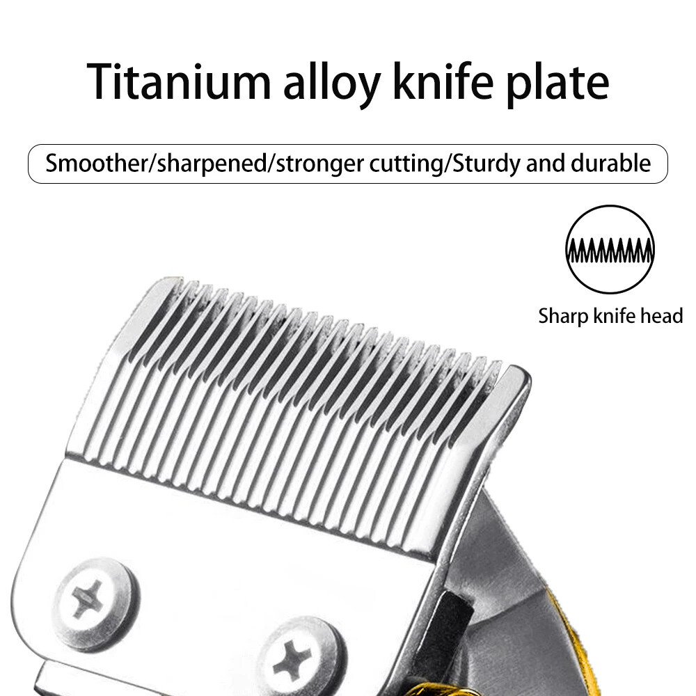 Cordless Professional Hair Clippers Trimmer Kit Men Cutting Machine Barber Salon