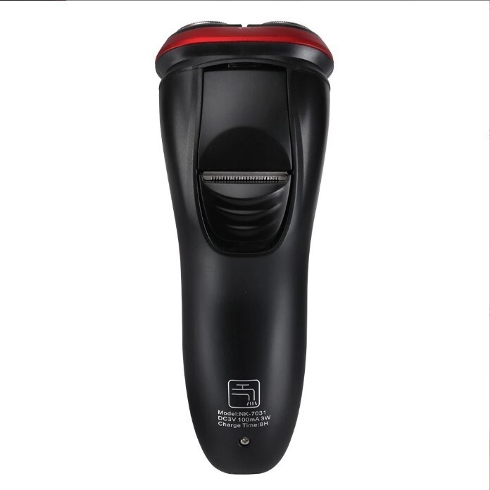 Men’s Razor Rotary Waterproof Electric Shaver Pop-Up Trimmer Wet Dry Cordless