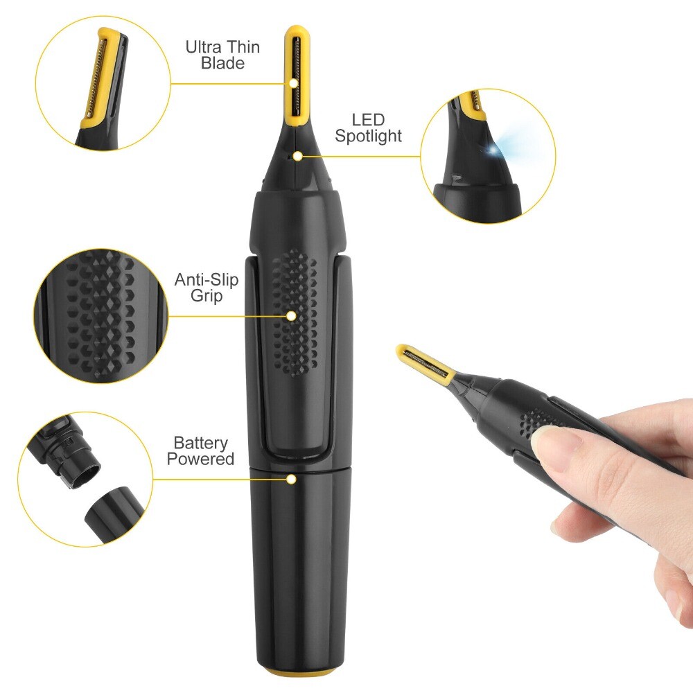 Electric Ear Beard Nose Hair Trimmer Eyebrow Mustache Remover Shaver Clipper New