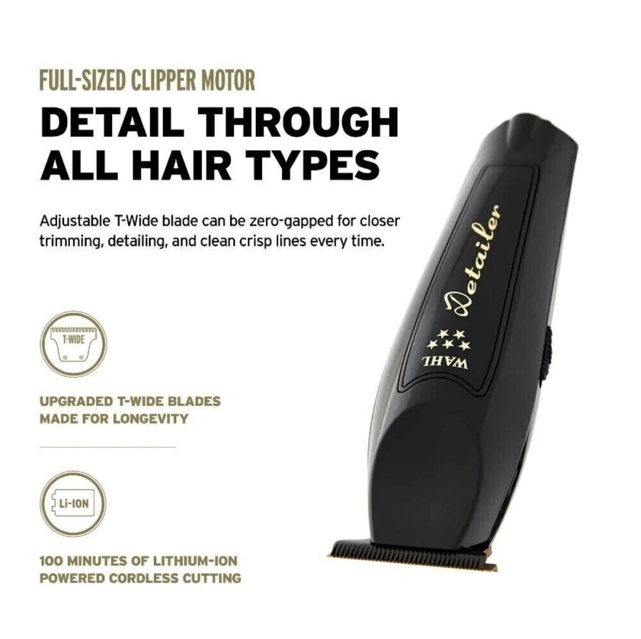 Wahl 3025397 Cordless Barber Combo Premium Clipper & Trimmer Combo NEW