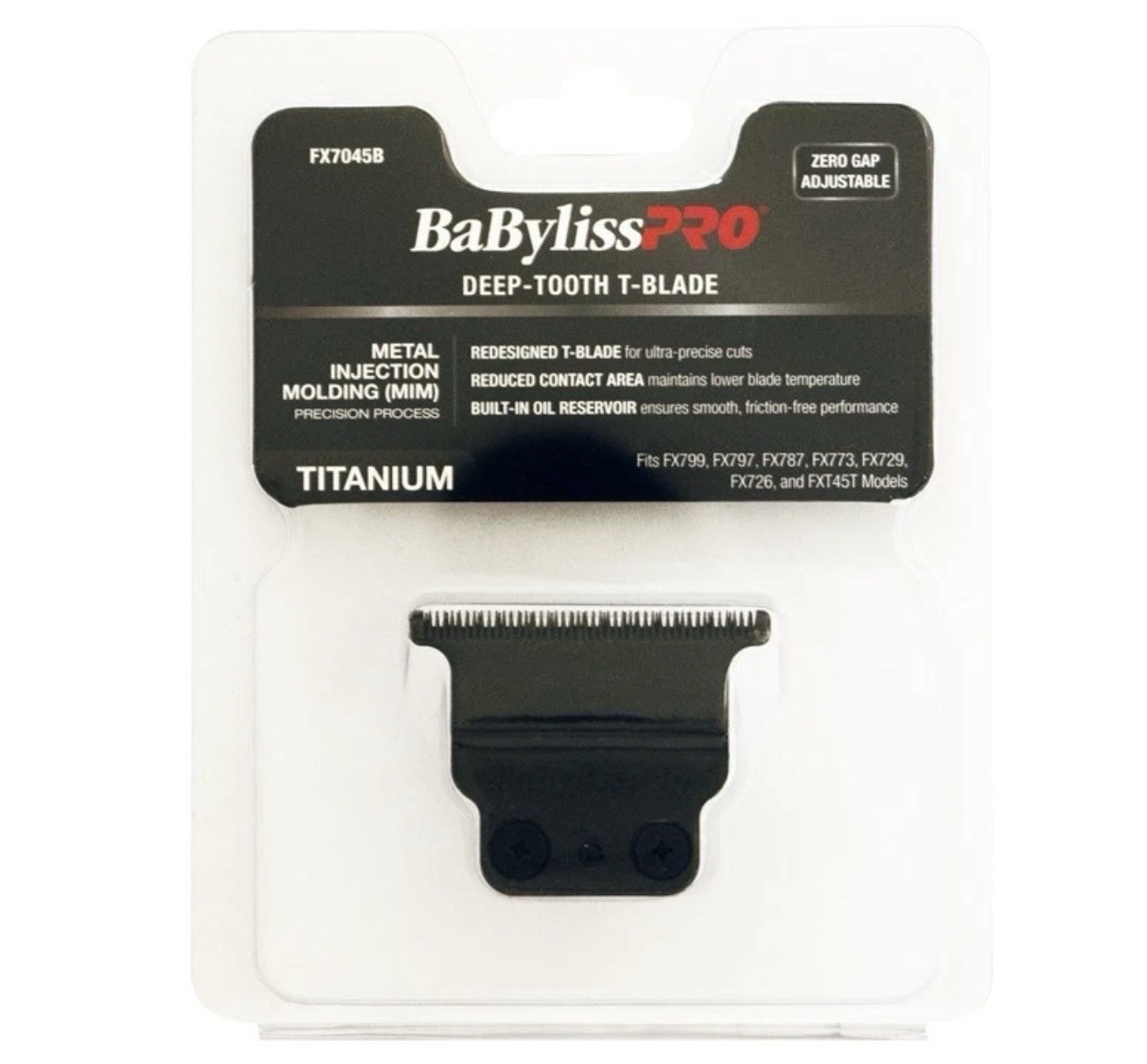 BaBylissPRO Trimmer Blade – for T45T Metal Injection Molded Deep Tooth (FX7045)