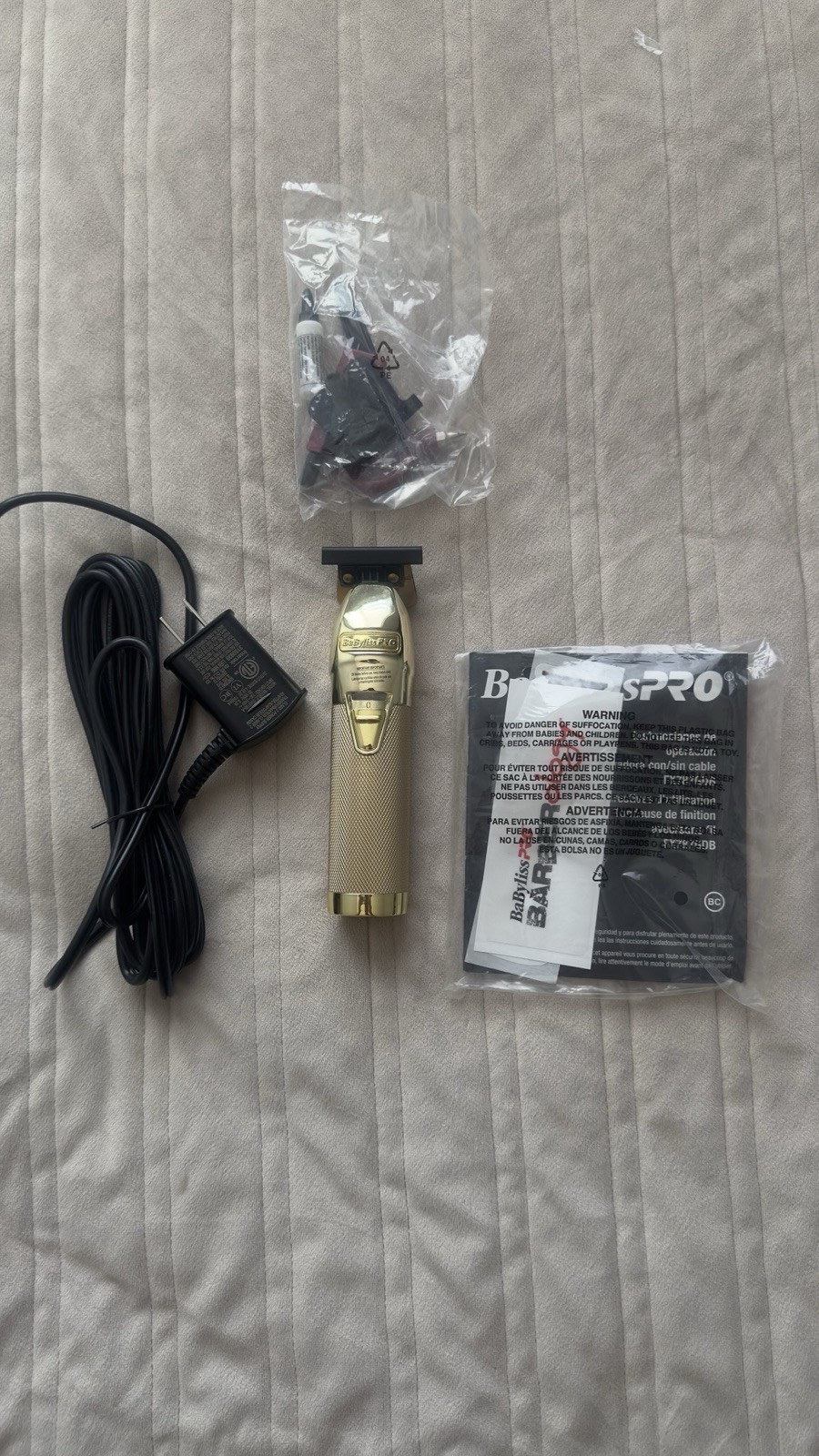 BaBylissPRO GoldFX Metal Lithium Outlining Trimmer FX707G TESTED WORKS w/ Cord