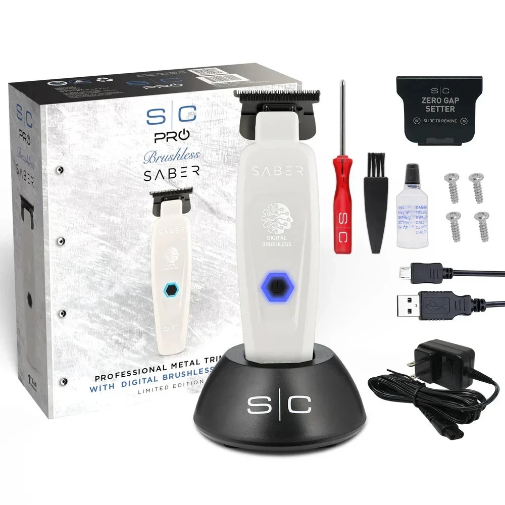 StyleCraft Saber Trimmer White Ghost Limited Edition Cordless – BRAND NEW