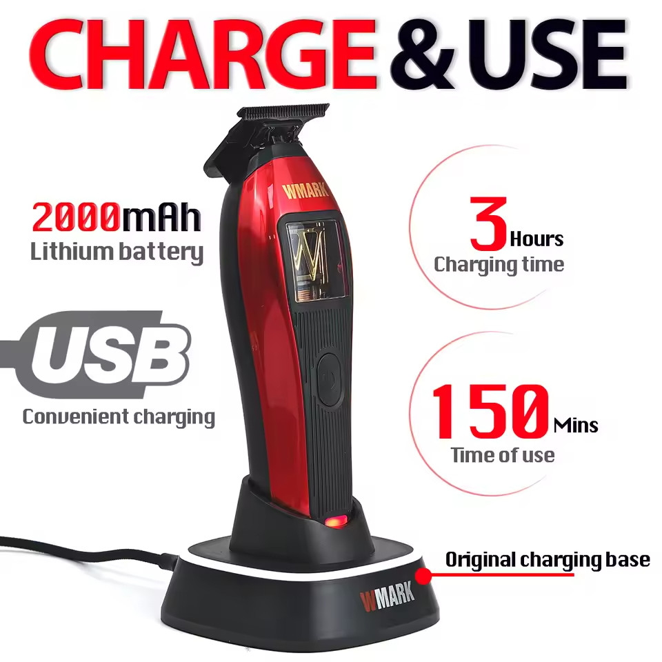 WMARK NG-XT1 Cordless Trimmer with Precision Magnetic Motor – Pro Hair Tool