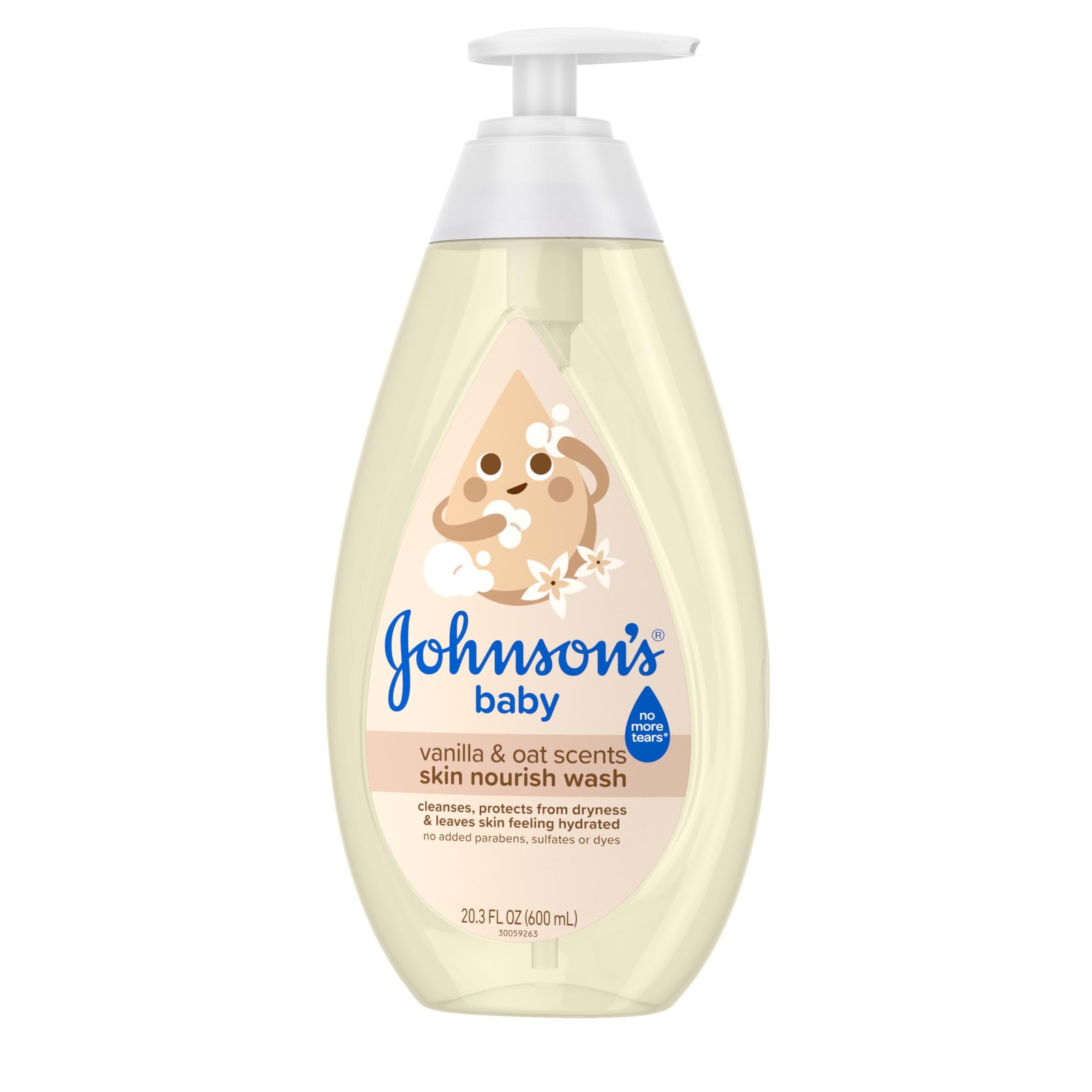 Johnson’s Skin Nourishing Moisture Baby Wash, Vanilla 20.3 Fl Oz (Pack of 1)